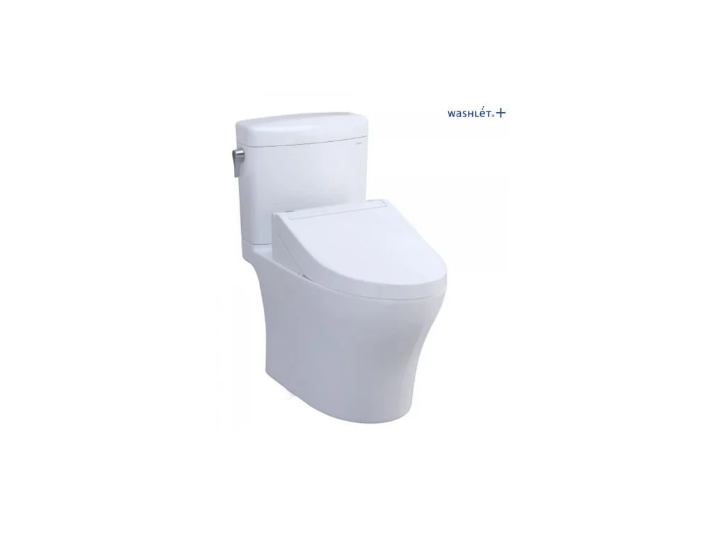 TOTO Aquia® IV Cube - WASHLET®+ C5 Inodoro de dos piezas - 1.28 GPF & 0.9 GPF