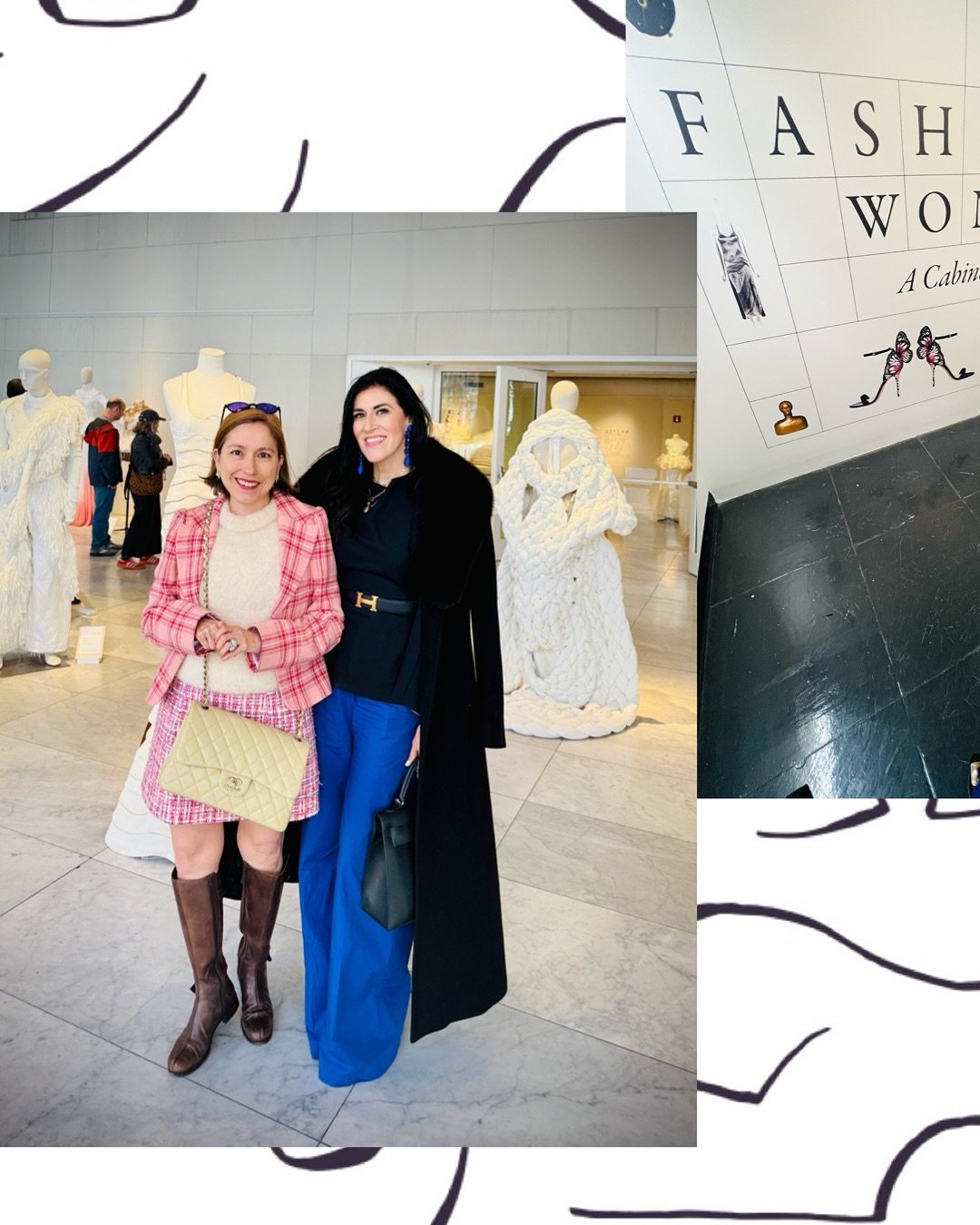 ✨ NYC BLISS MOMENTS ✨ Following my blissful path in NYC&hellip; I was able to grab coffee with my talented friend, designer @marisol_deluna_new_york and check out the stunning &ldquo;Fashioning Wonder&rdquo; exhibit at FIT. The perfect midday break t