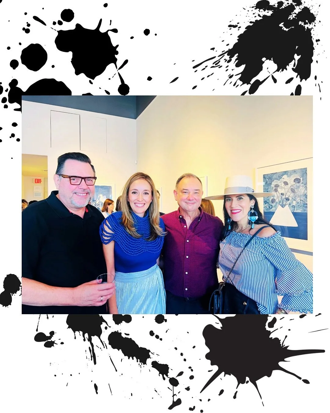 About last night ✨ Congratulations to my incredibly talented friend, artist @danielartoliver on her stunning opening at @ruizhealyart Felicidades Daniela &amp; @pruizhealy 💙💙 RUN, don&rsquo;t walk to see this exhibition, her work speaks directly to