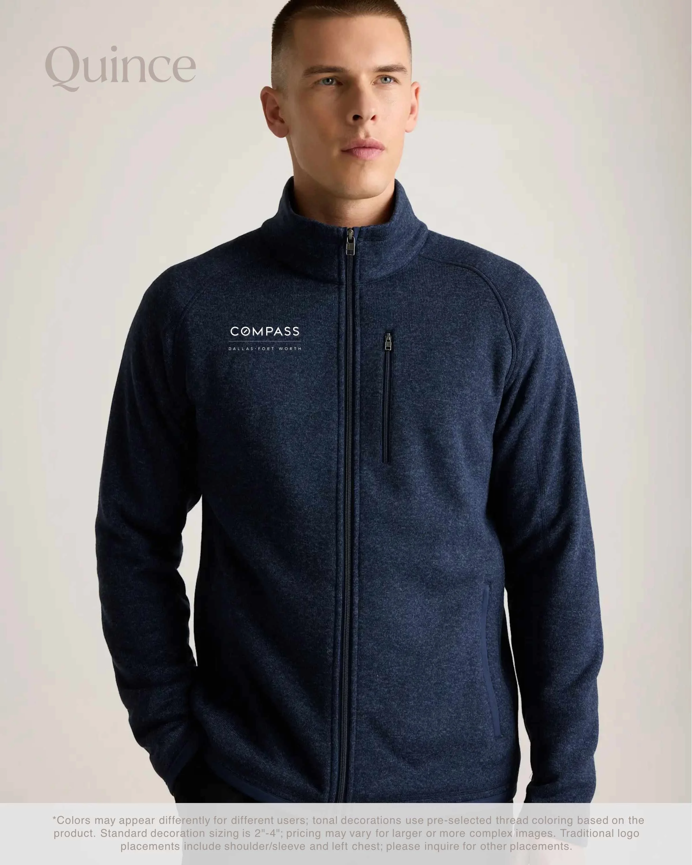 Sweater-Knit Fleece Full-Zip Jacket
