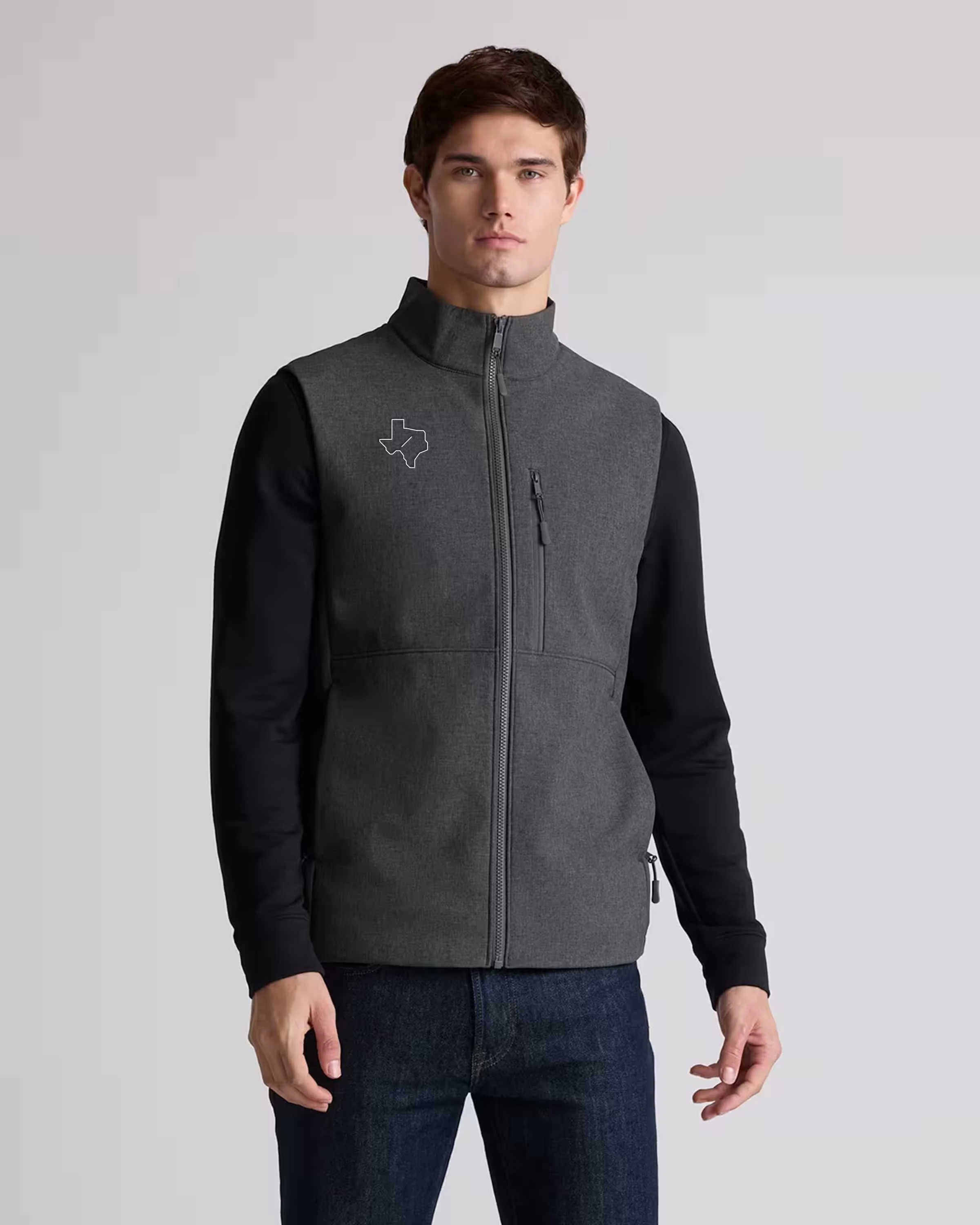 Softshell Fleece-Lined Full-Zip Vest