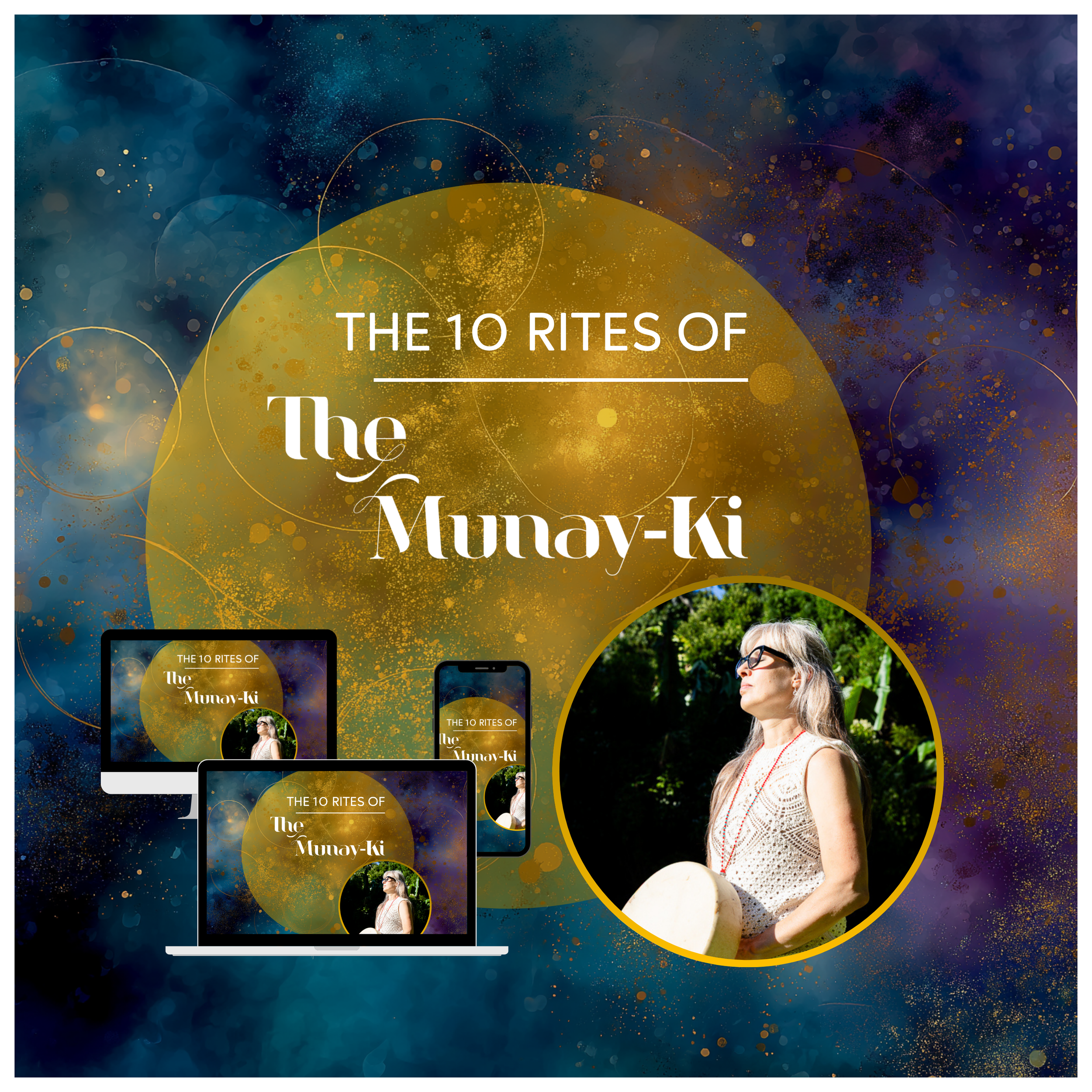 Sacred Ember online course graphic for Receiving the 10 Munay-Ki Rites, available worldwide via Zoom