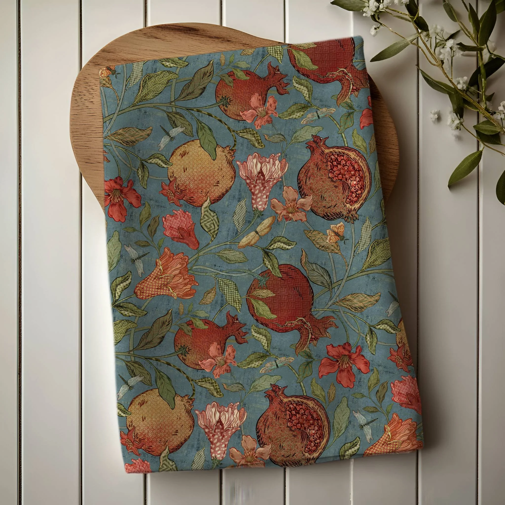 Ivory Rabbit Tea Towel by Silver Steer Design — Silver Steer Design