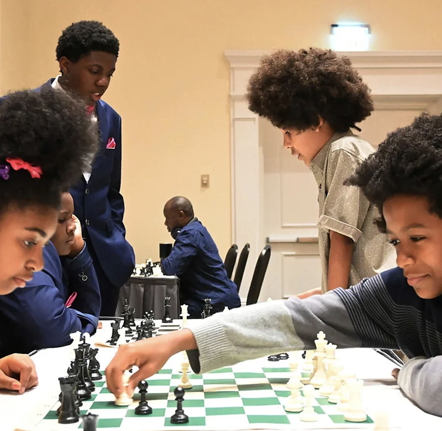 Children playing chess