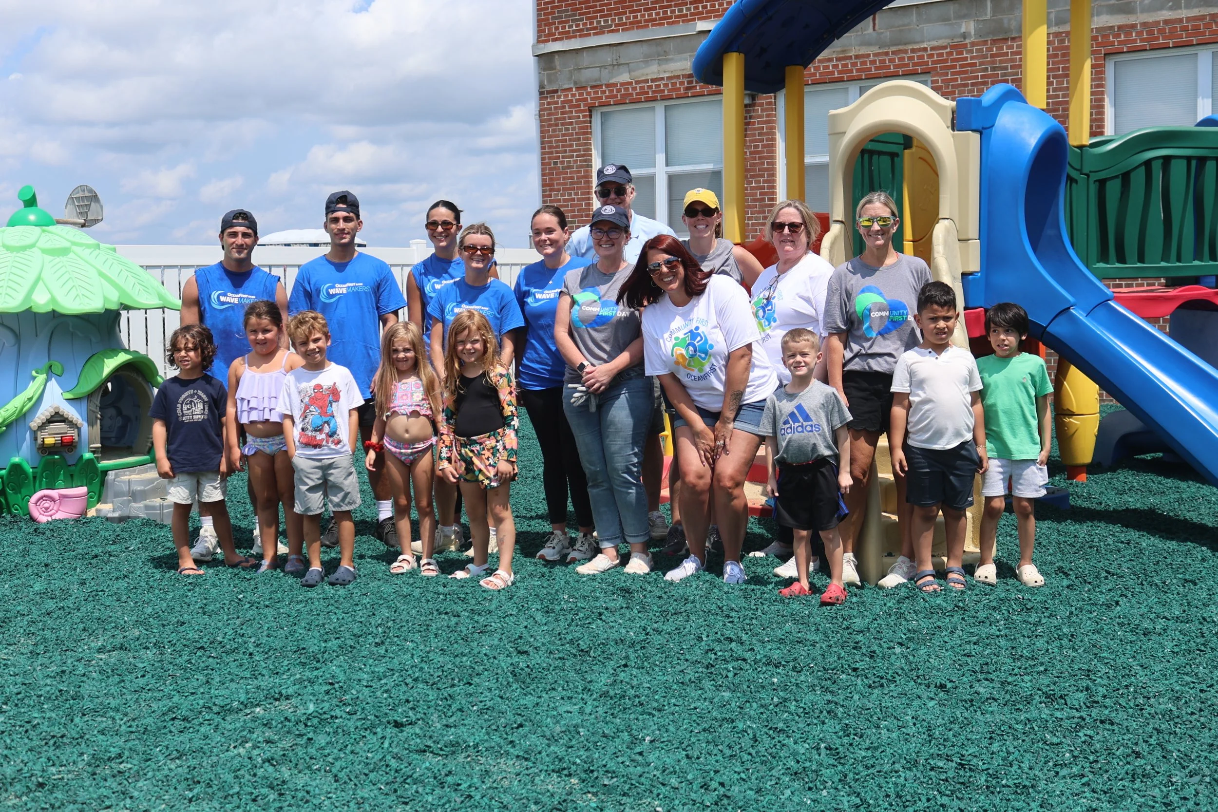 OceanFirst Volunteers Transform Our Preschool Playground