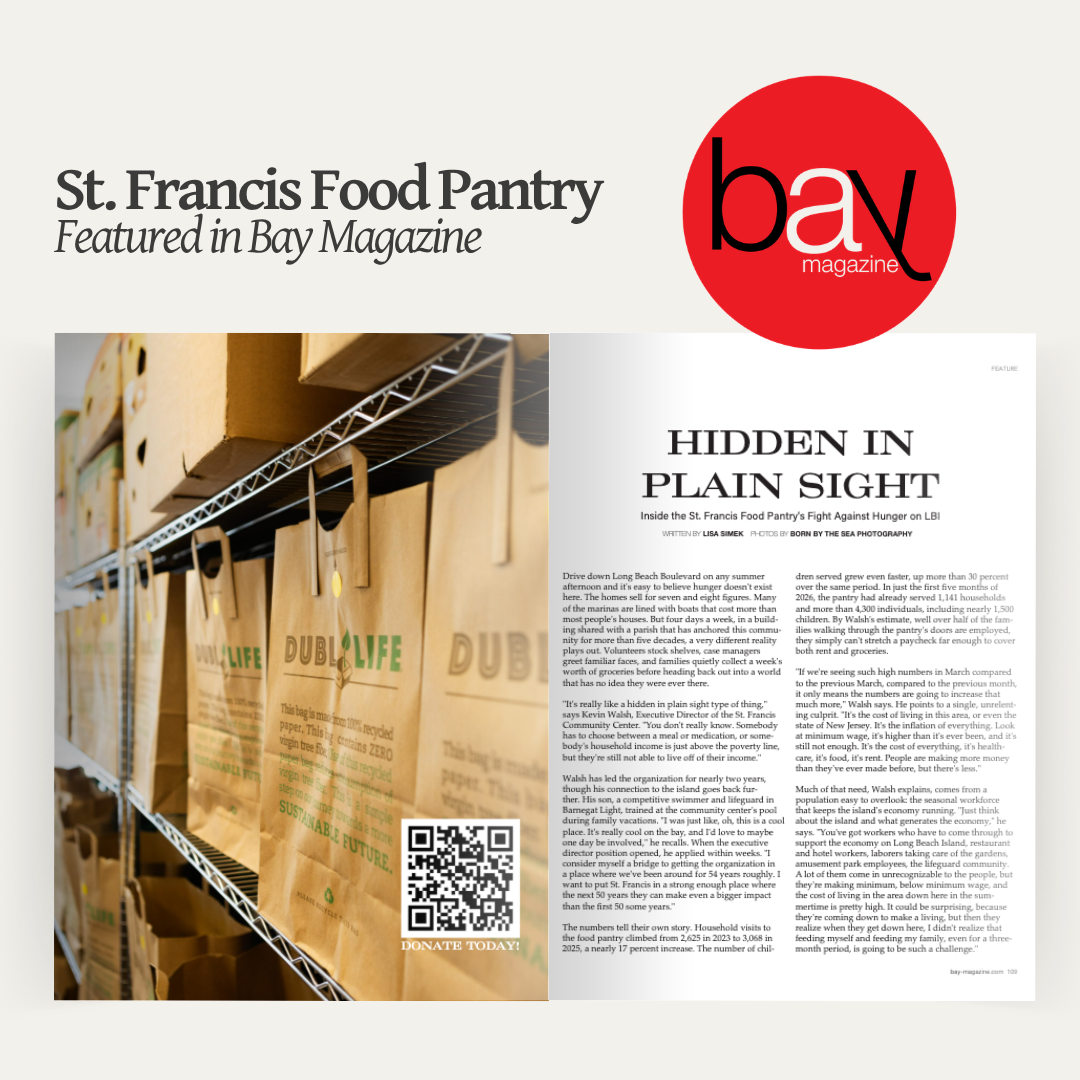 St. Francis Food Pantry Featured in Bay Magazine