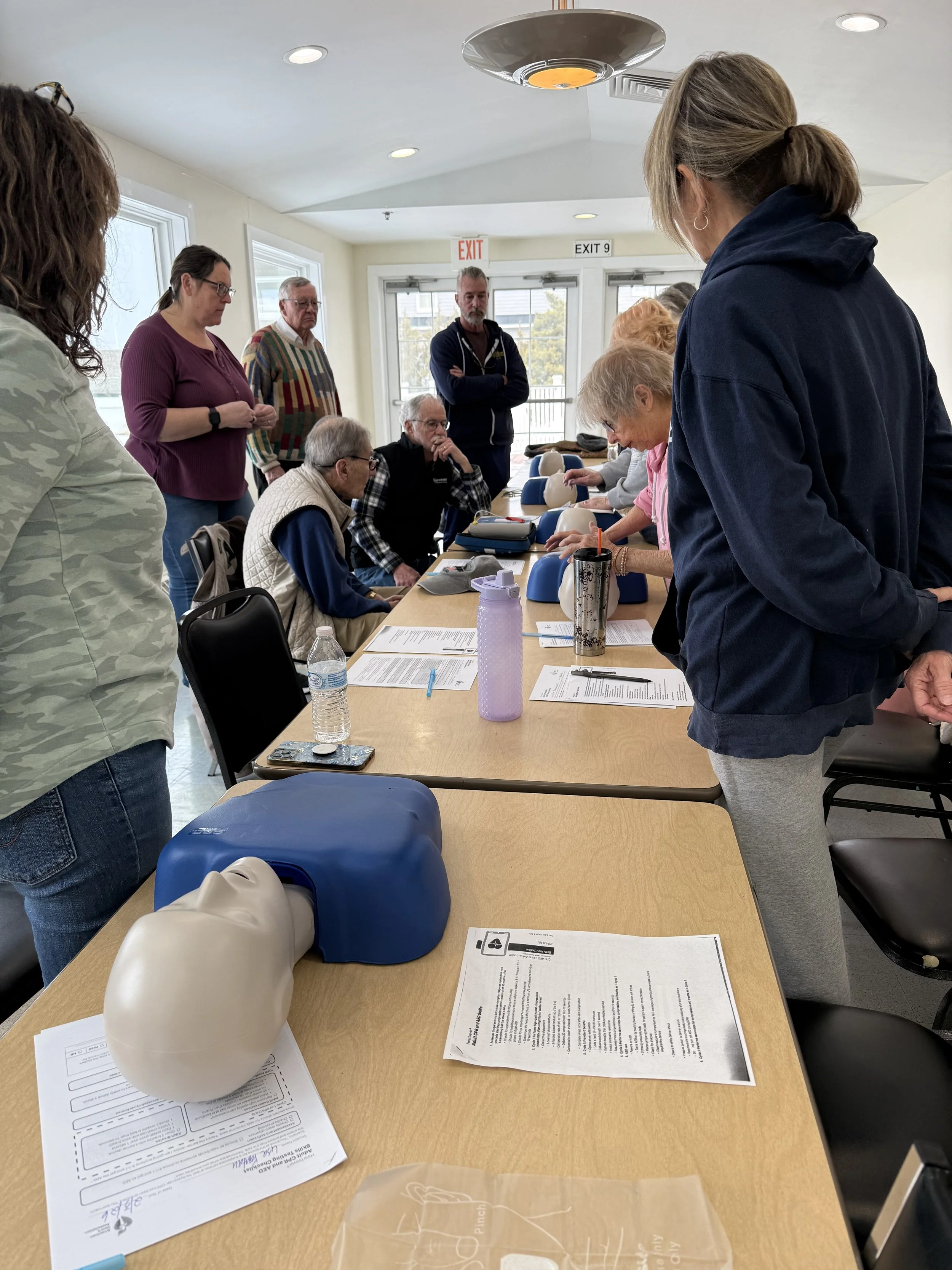 Staff &amp; instructors complete CPR, First Aid, and AED certification