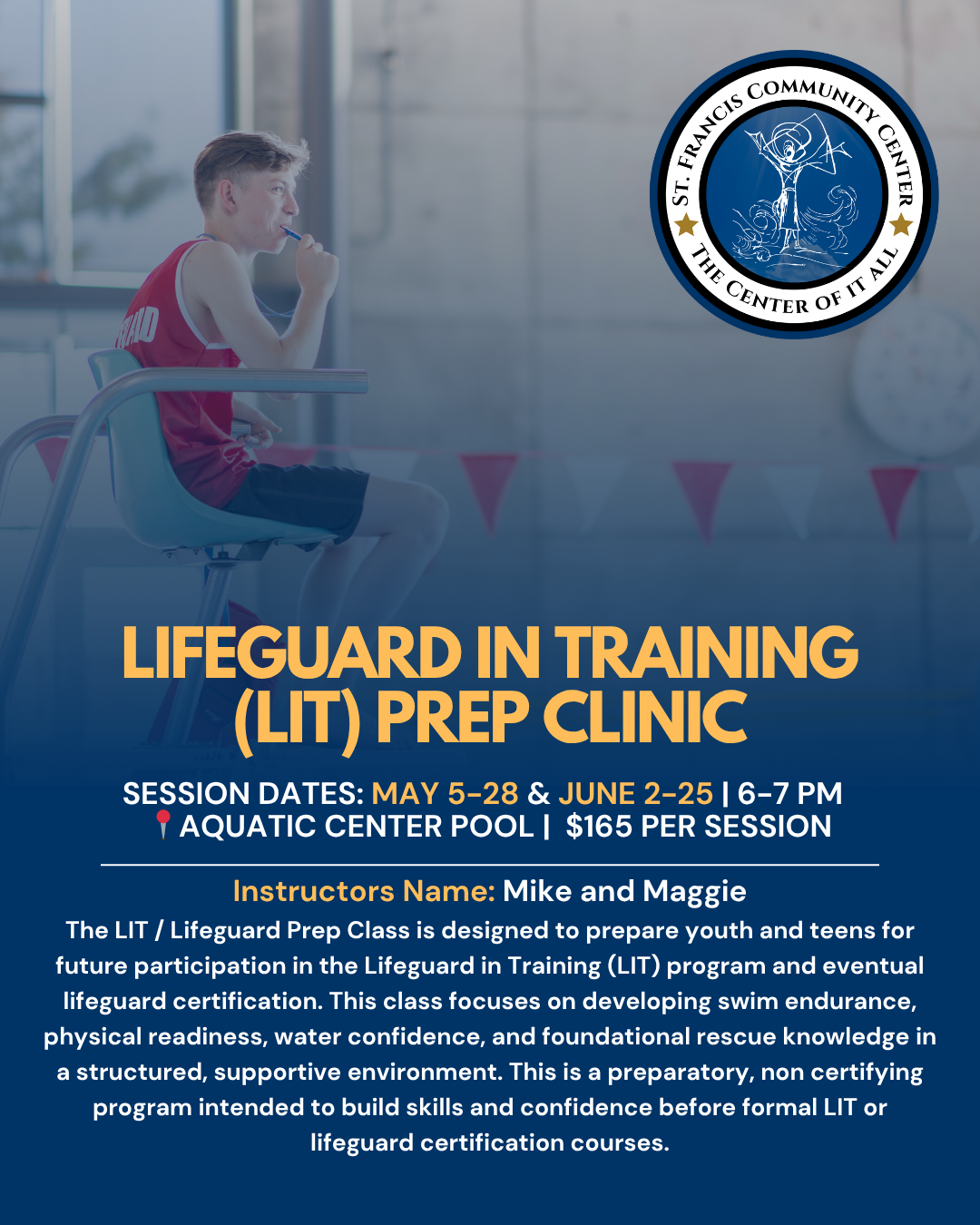 Lifeguard in Training (LIT) Prep Clinic