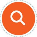 magnifying glass illustration
