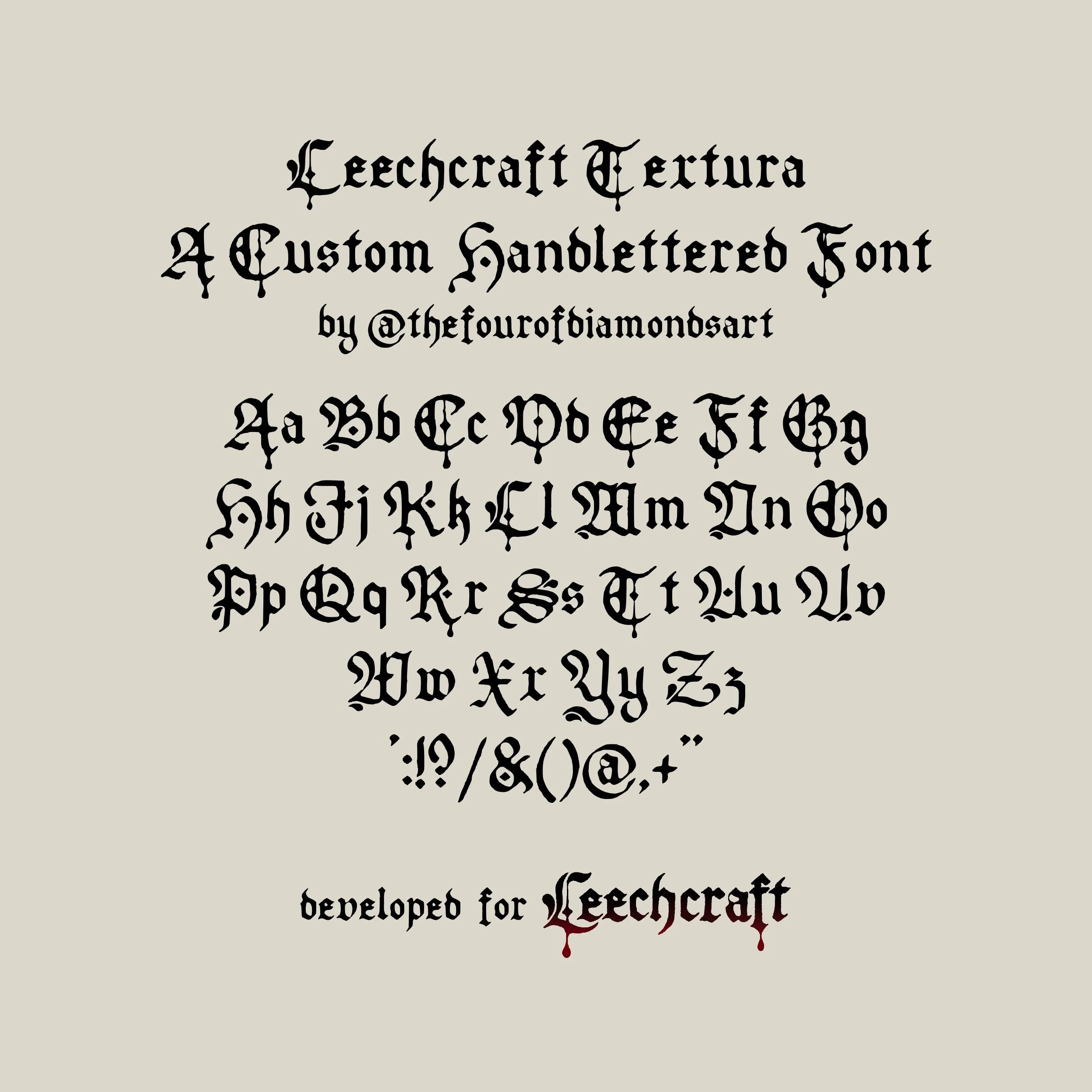 Leechcraft Textura Font