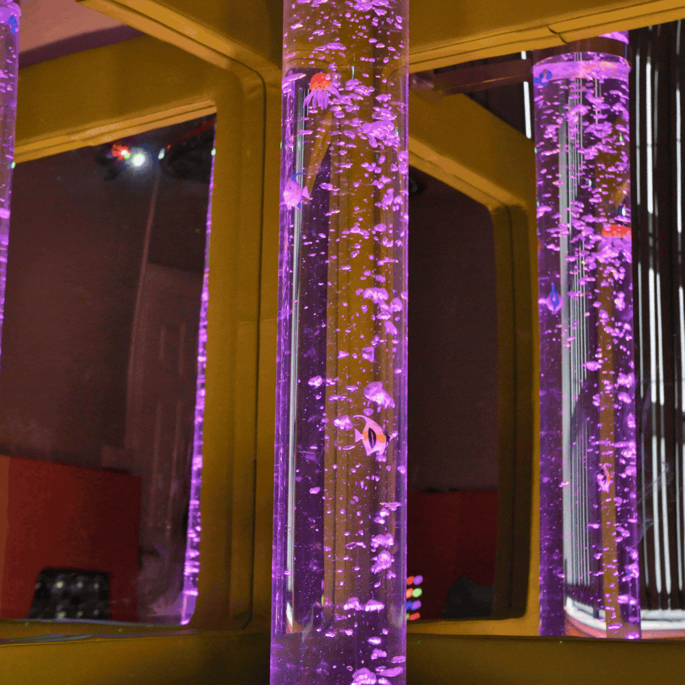 Moving Elements within a Sensory Room, Bubble Tube installed by Crinion Sensory Room