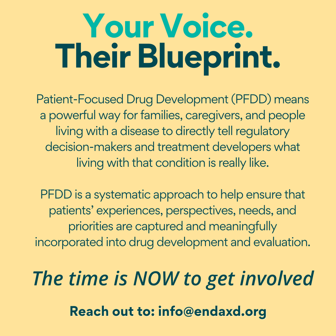 Your Voice. Their Blueprint. Hosting an externally-led PFDD (El-PFDD) meeting for Alexander Disease.
