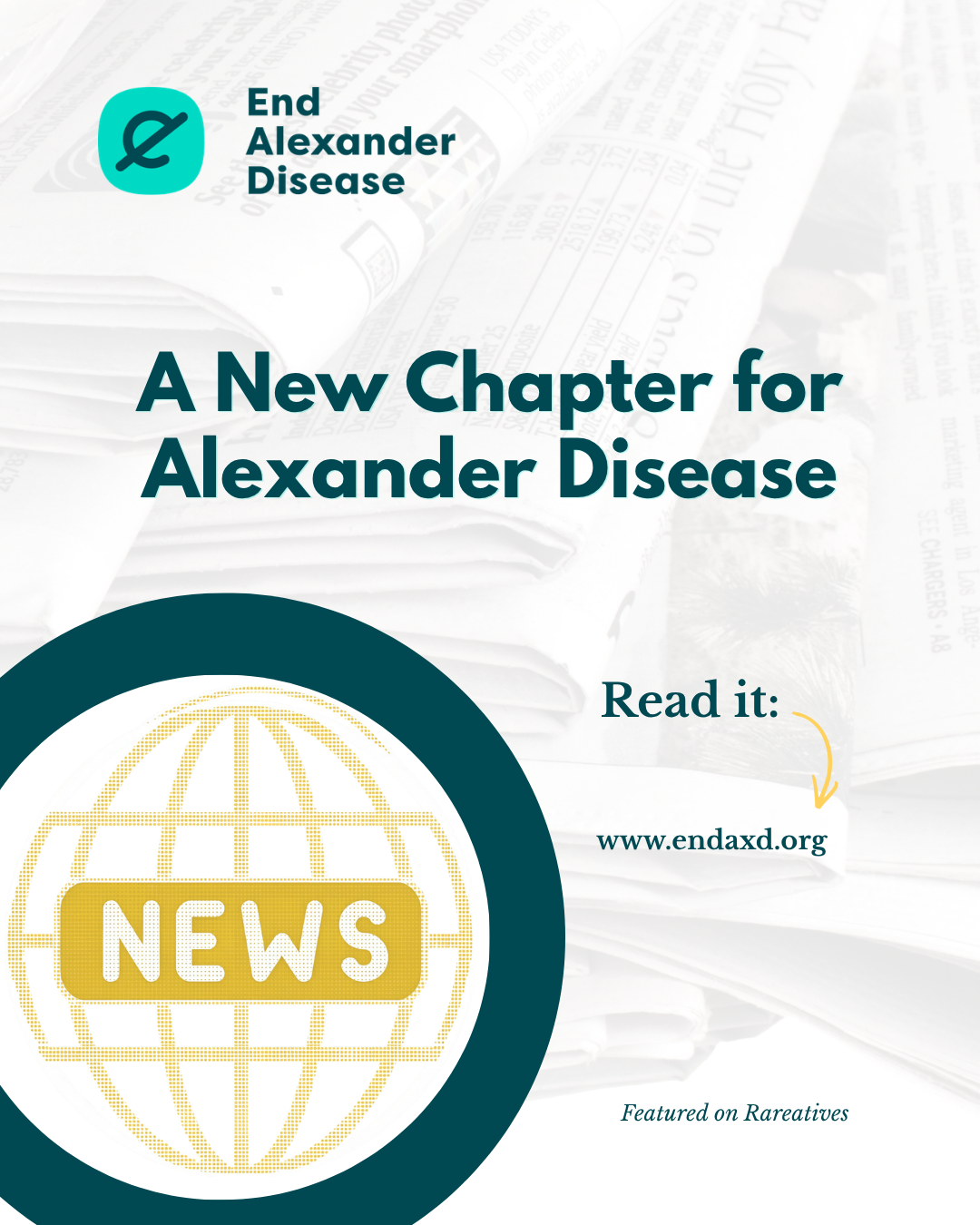 Rareatives Feature: A New Chapter for Alexander Disease