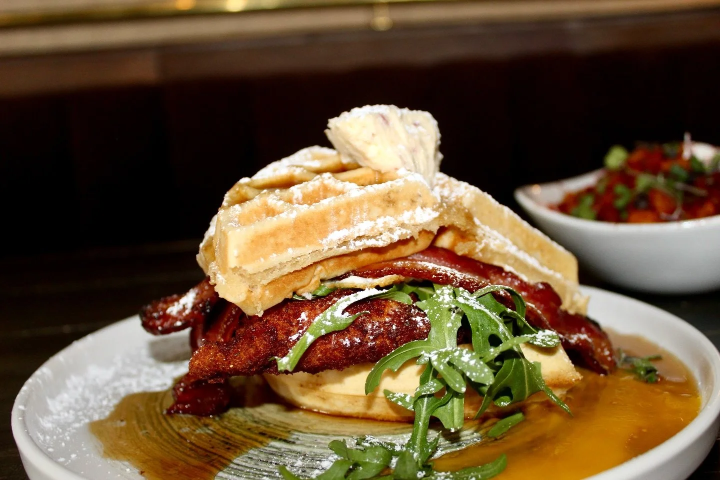 Sunday we hosted a brunch test kitchen for a beautiful baby shower and treated 10 lovely ladies to some of our newest brunch ideas 

Think lobster-topped bennys, espresso-kissed French toast, sweet + savory maple creations, and brunch bowls with a li