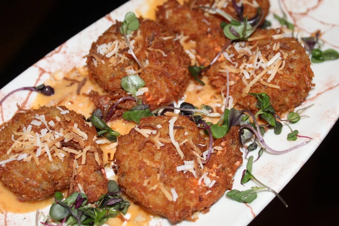 Golden, crispy, and just the right touch of tropical

Our Crispy Coconut Shrimp is served with a smooth Malibu a&iuml;oli for that sweet, creamy finish that keeps you dipping for more. The perfect way to start your meal 

Available tonight &mdash; co