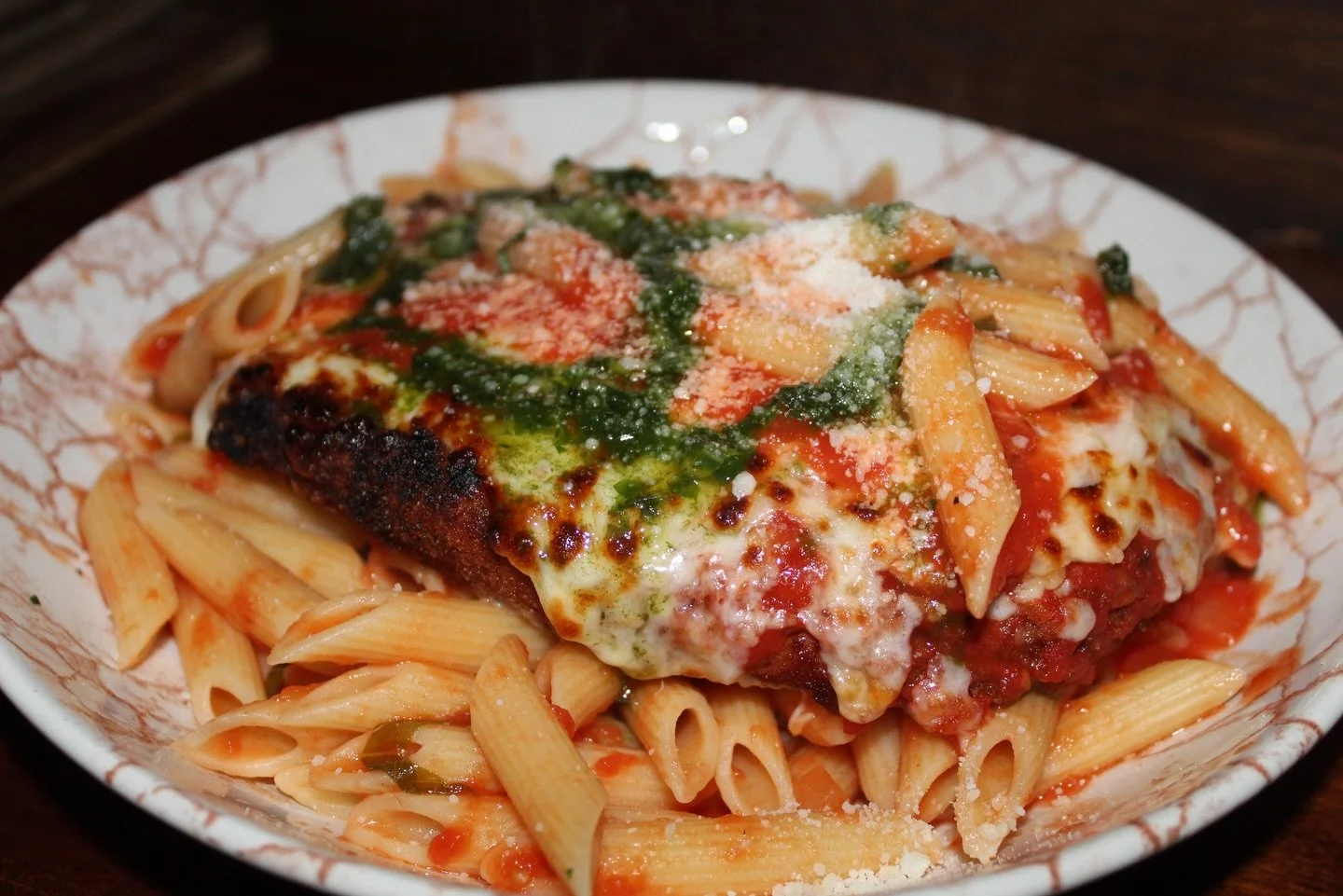 Golden, crispy, cheesy Chicken Parm. Need we say more?

Open all weekend and serving up your favorites.