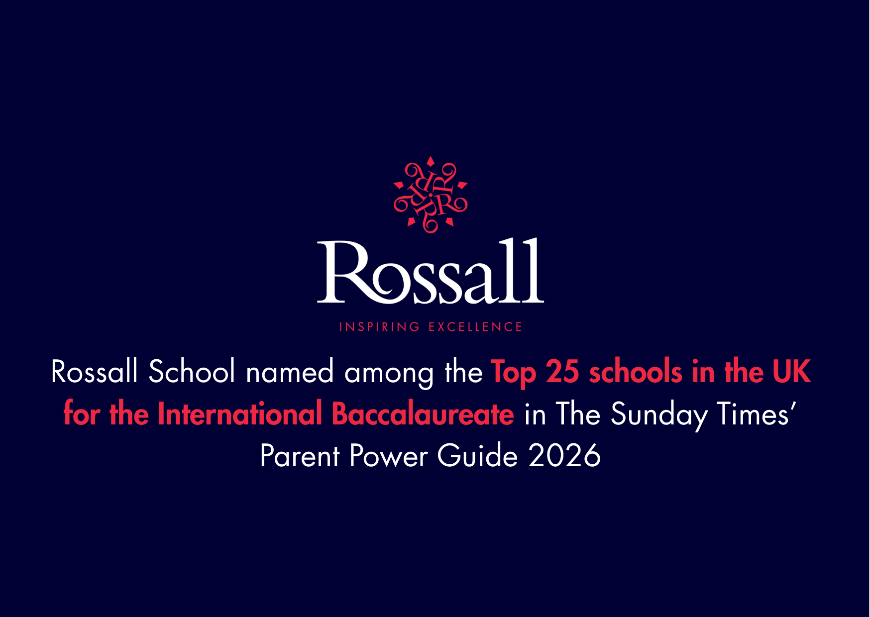 Rossall School named among the Top 25 schools in the UK for the International Baccalaureate