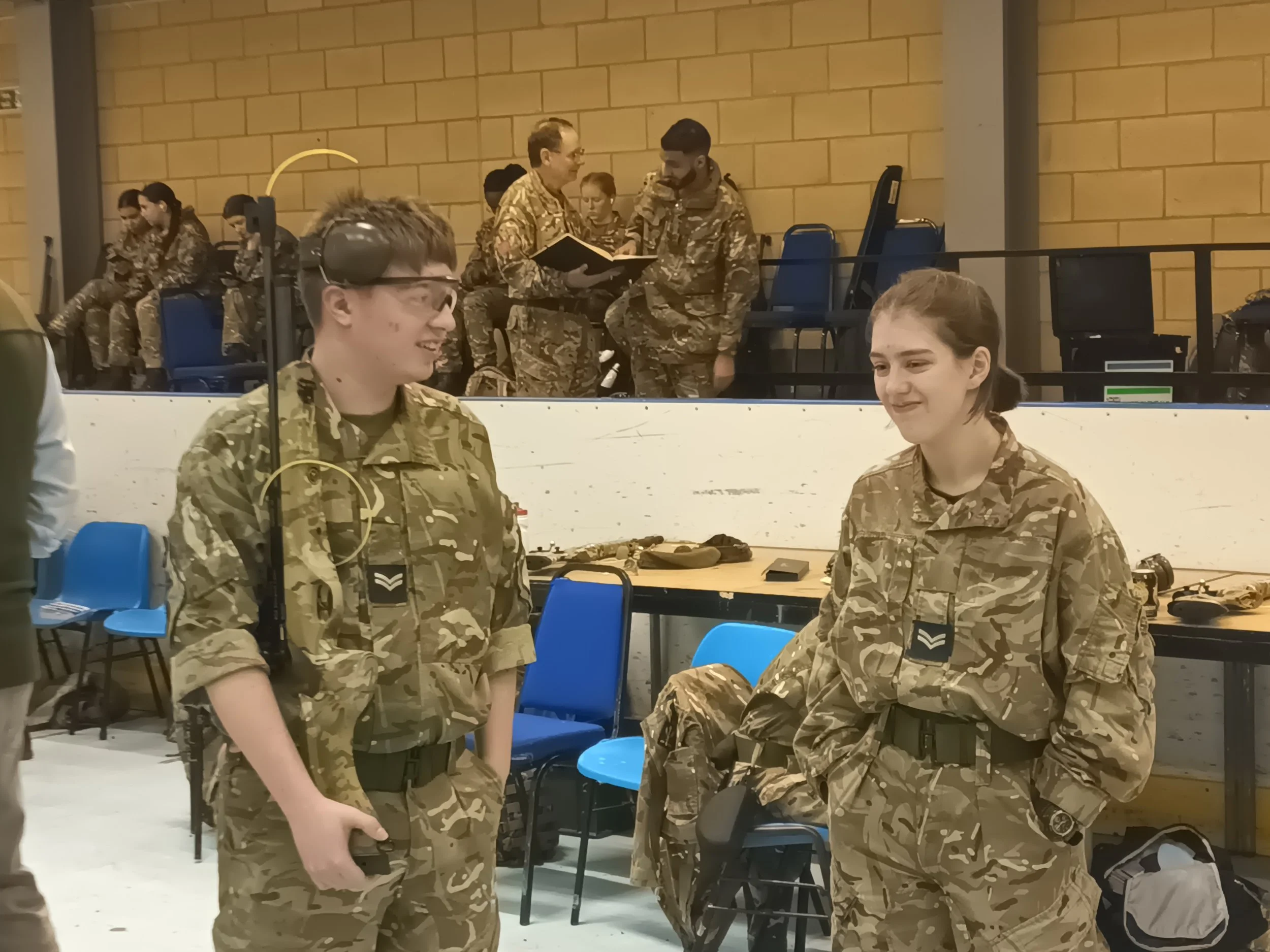 Alfie making friends with other cadets.jpg