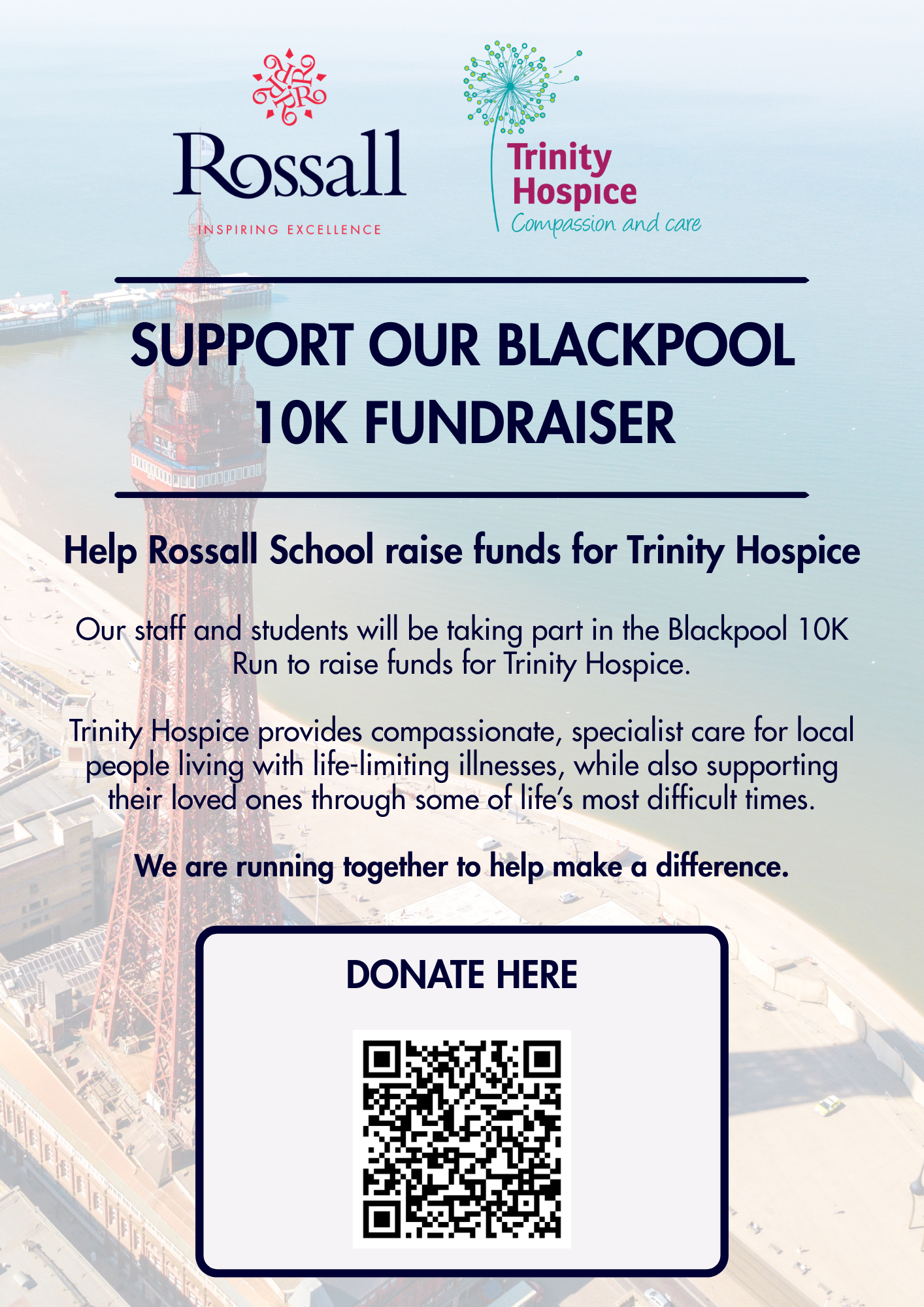 Rossall School Supports Blackpool 10K Fundraiser for Trinity Hospice</span>