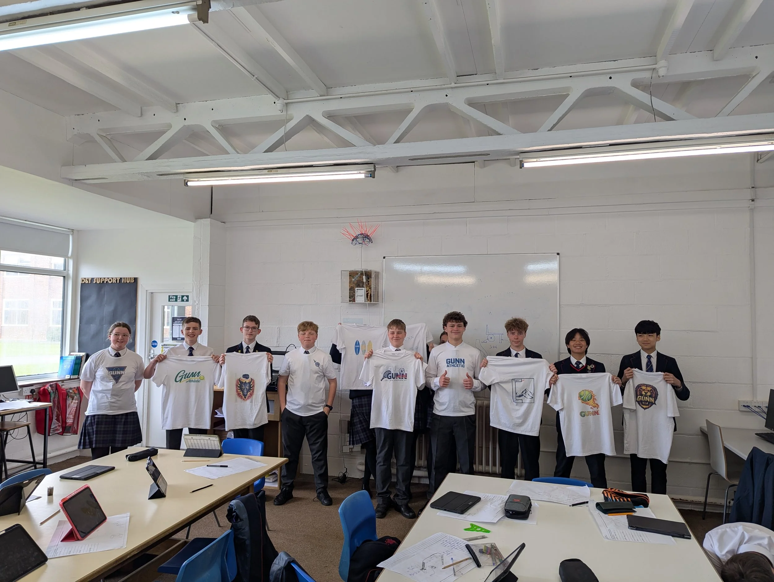 Year 9 Pupils Take Part in Live Design Project with Gunn Athletic