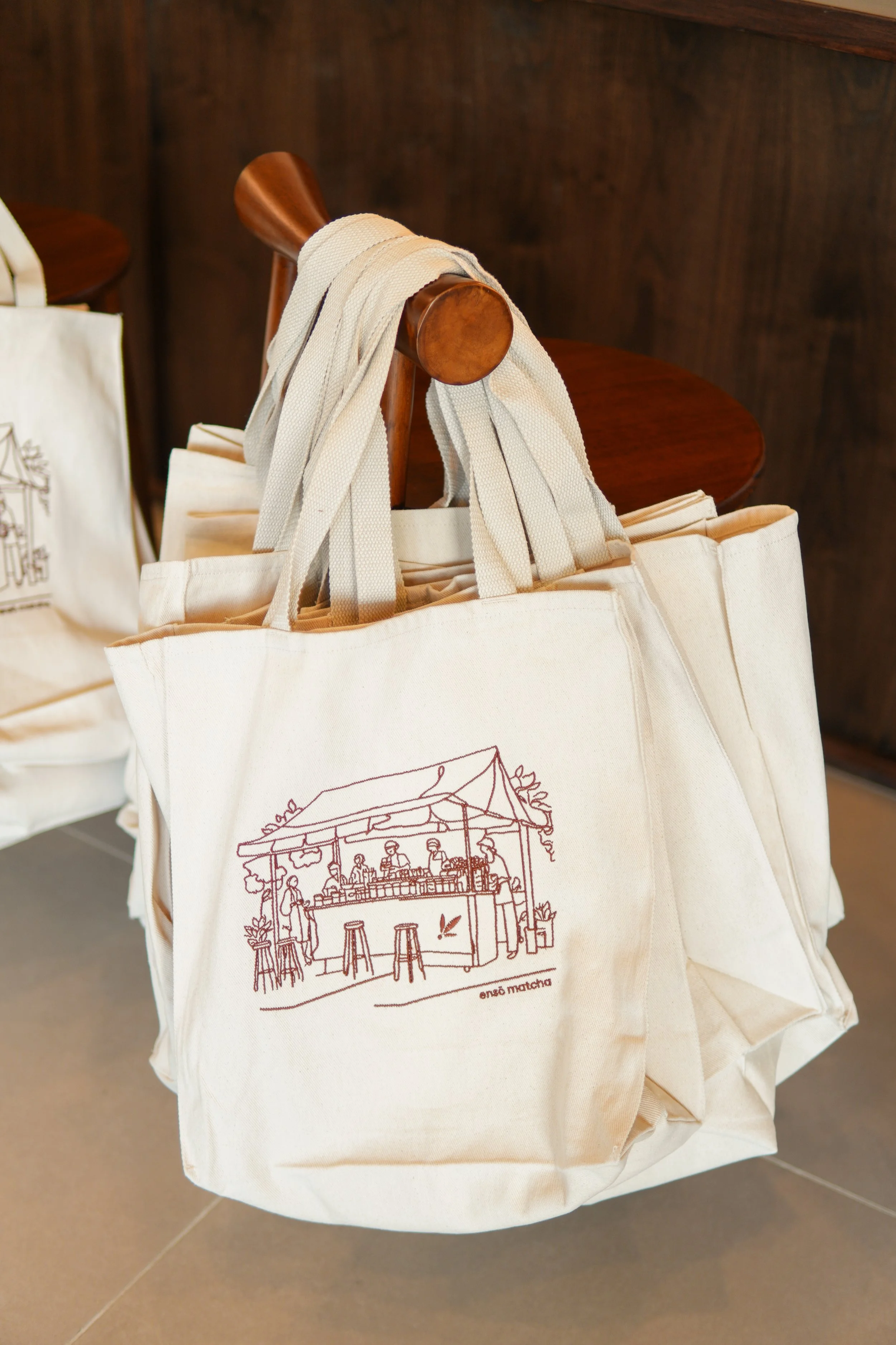 Matcha Pop-Up Tote Bag