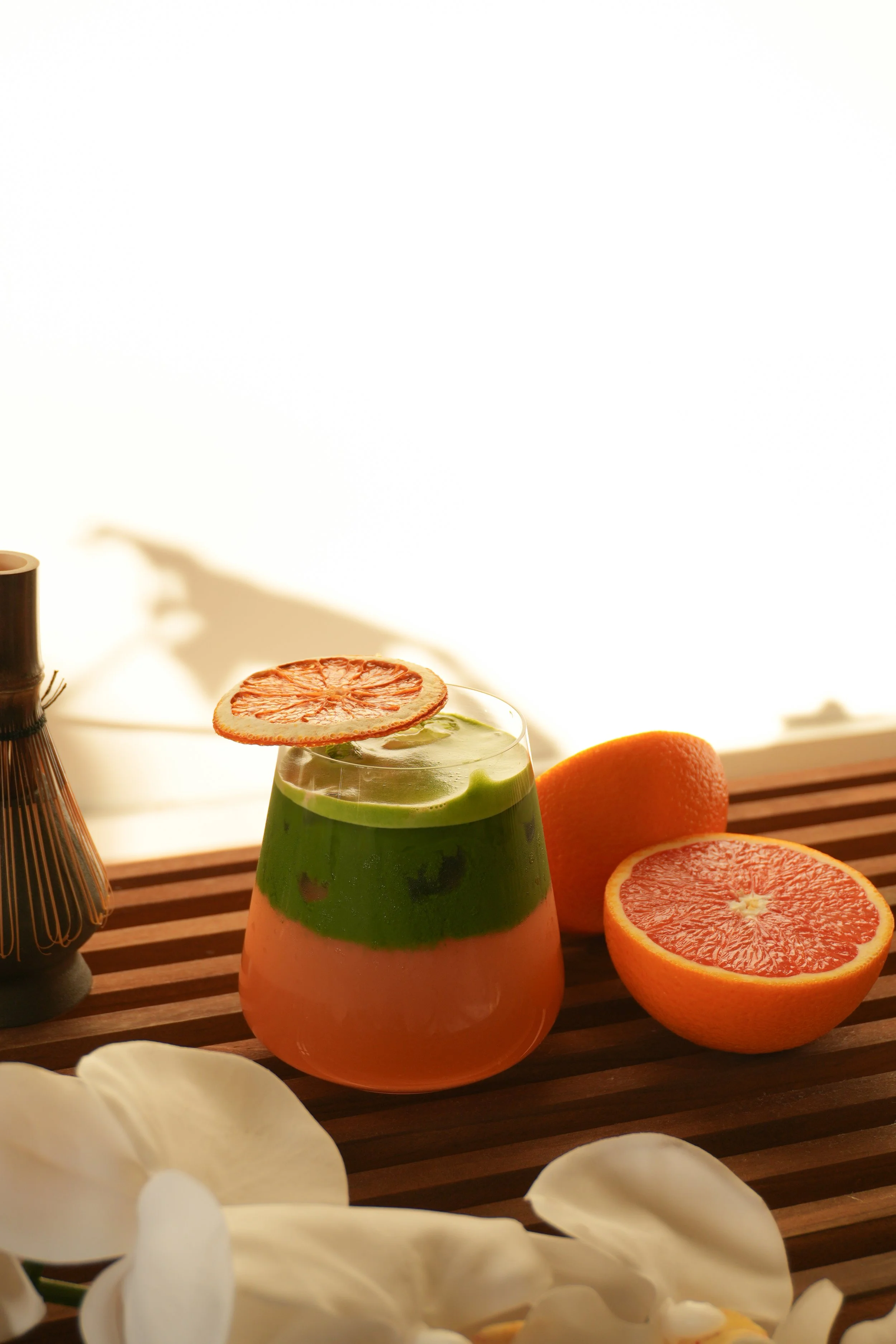 Iced Orange and Tonic Matcha Tea