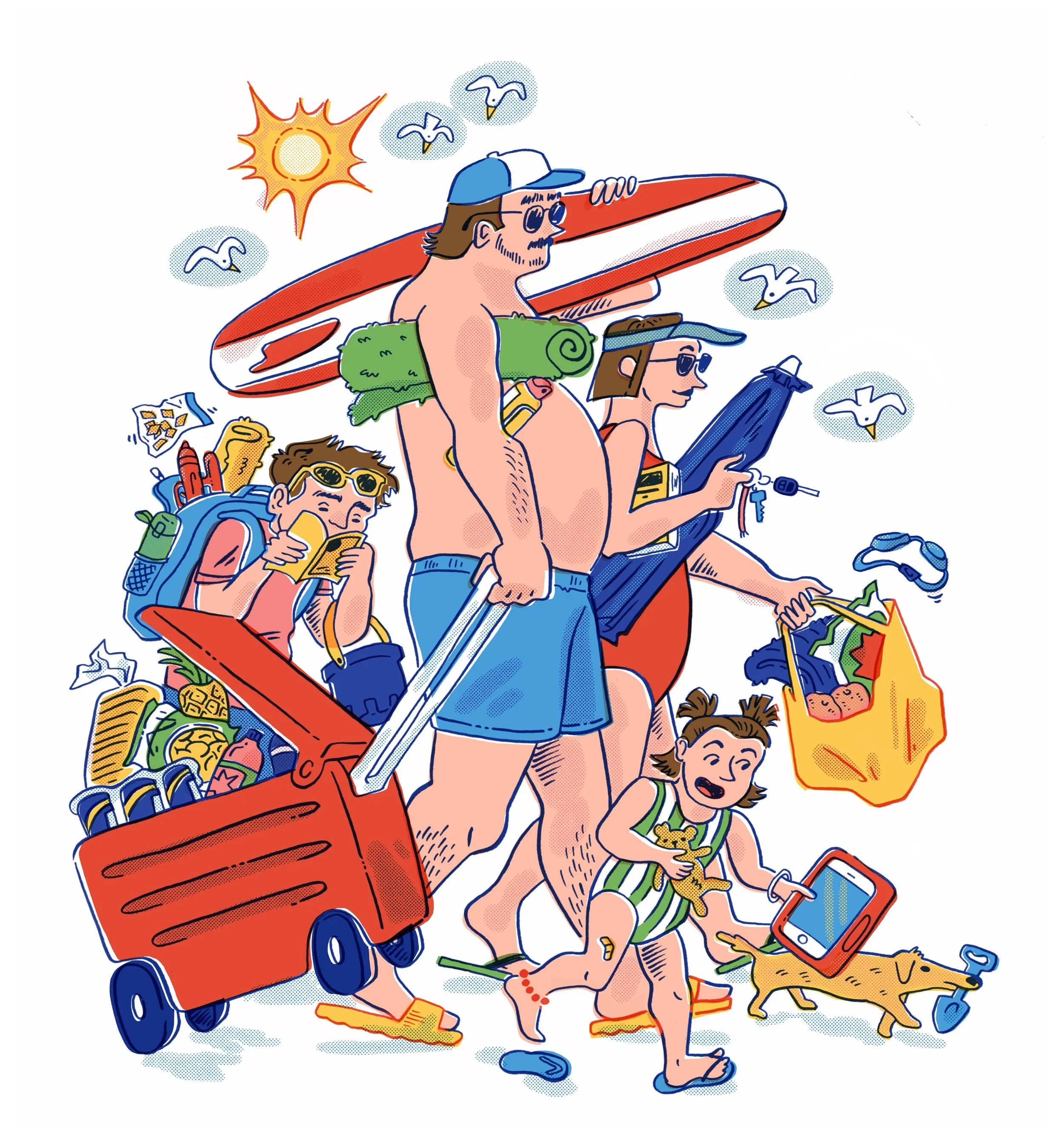 “Beach Day”
Procreate
2024