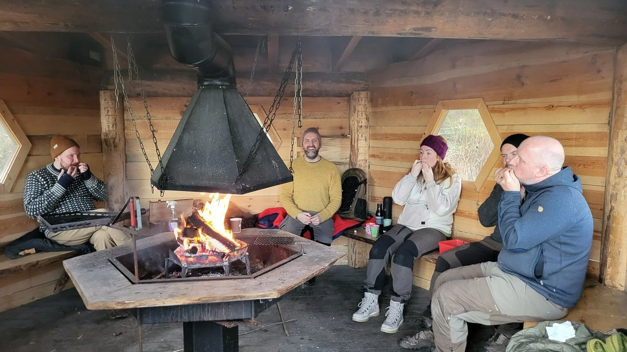 Møtes til spilling i Sprengenkoia