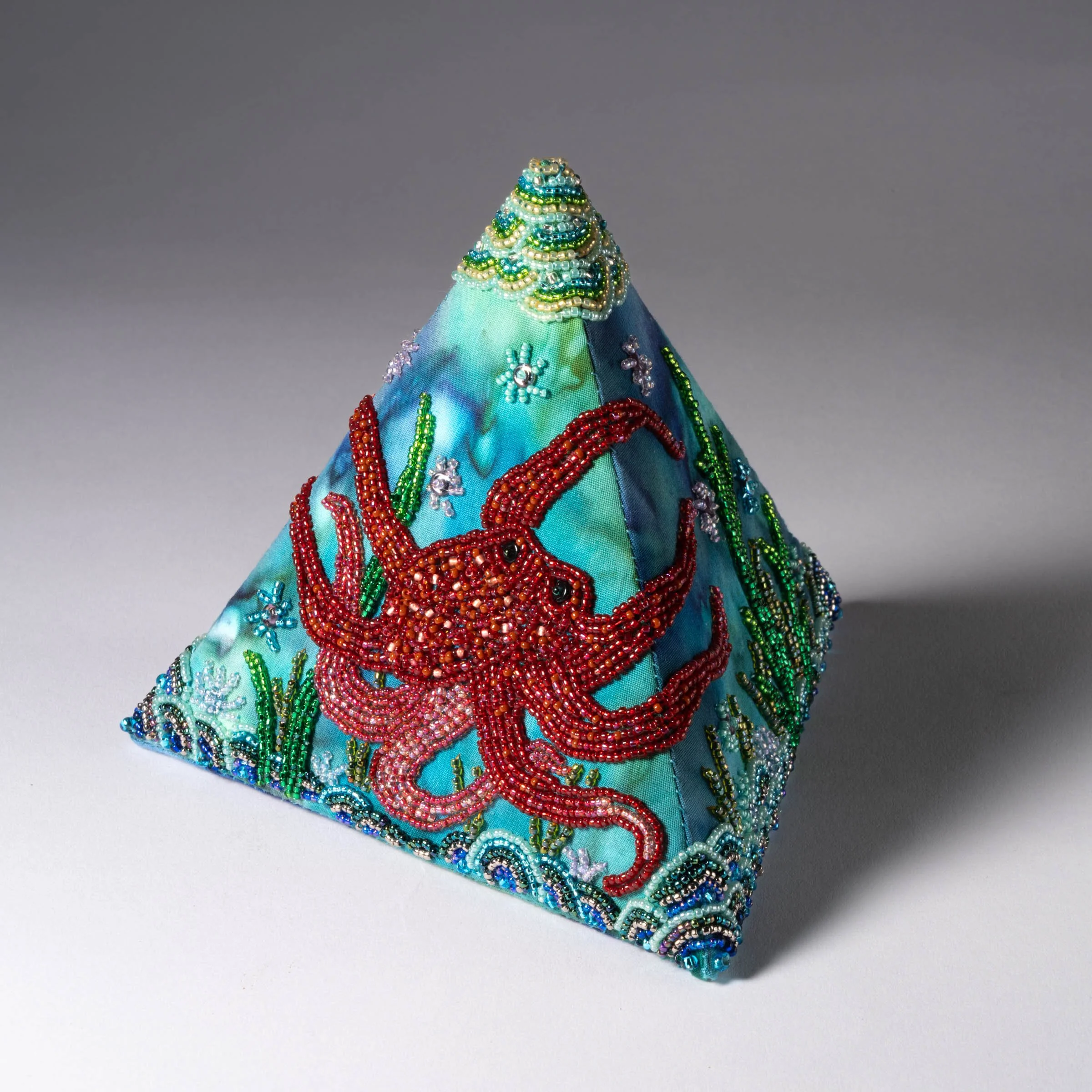 Fiber art by Nancy Drake