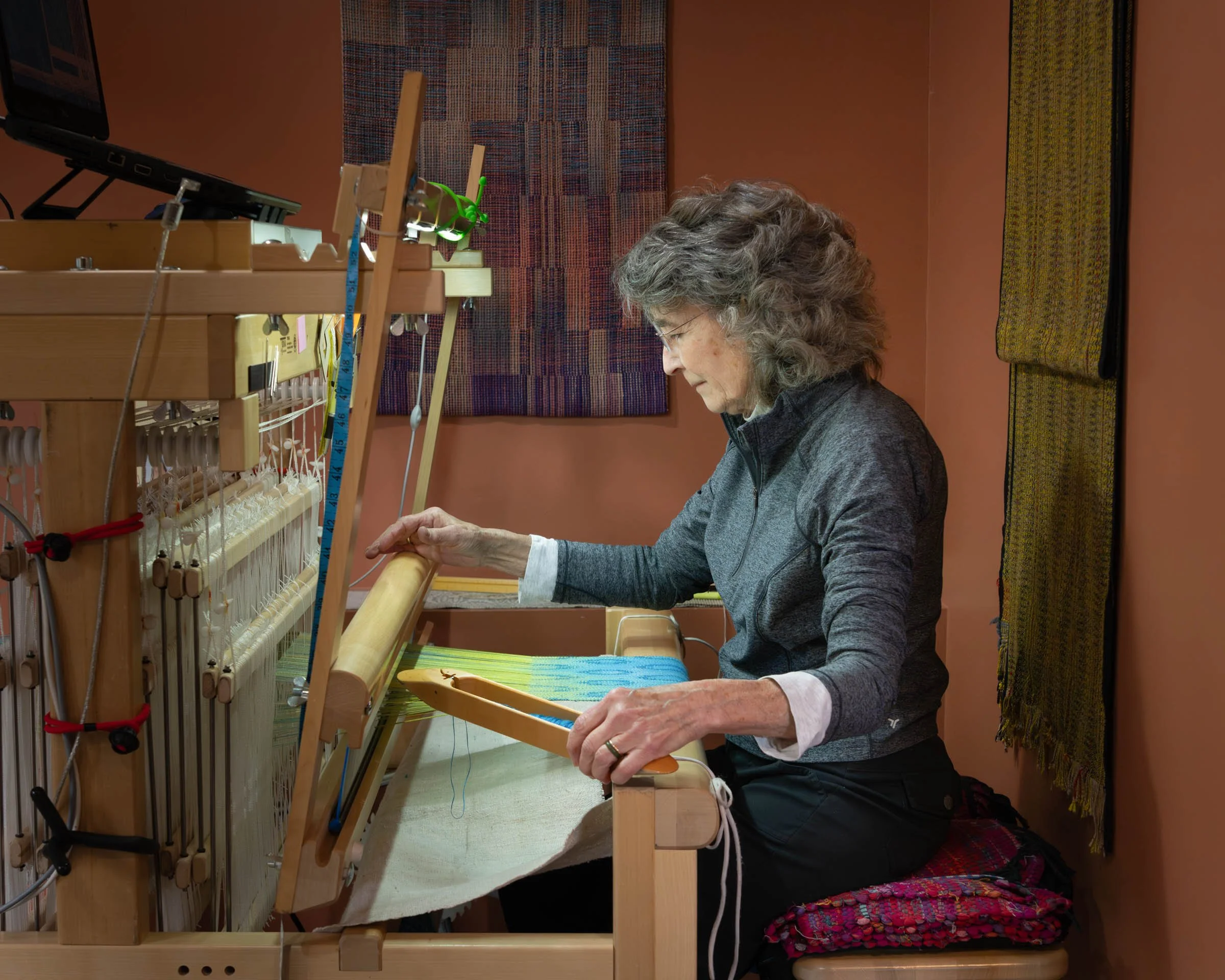 Liz Moncrief, weaver extraordinaire