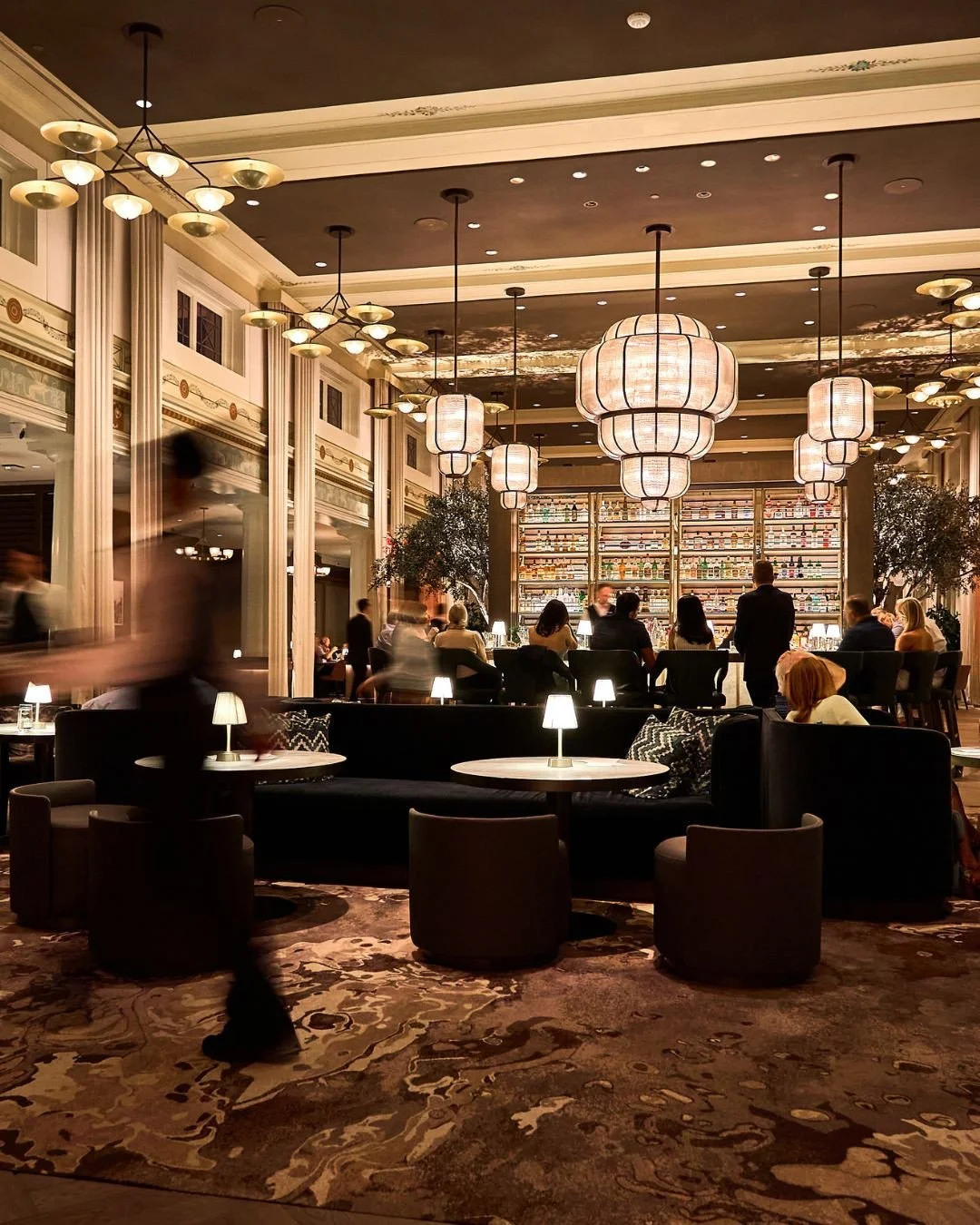 An evening palette complete with our colorful plate of Grilled Rack of Lamb, sweet peppers, and lamb jus.