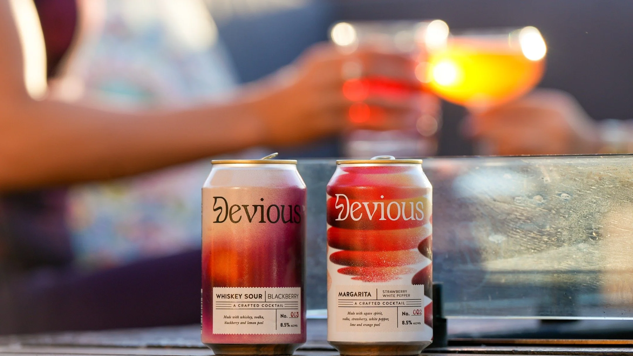 You bring the vibe. We&rsquo;ll bring the can. #DrinkDeviously #WhiskeySour #Margarita #RTD #real #cocktail #vibes #cheers