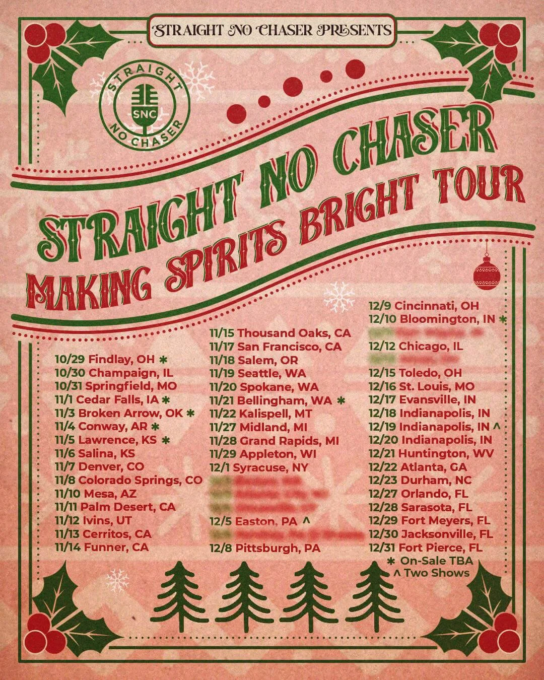 Straight No Chaser Making Spirits Bright Tour