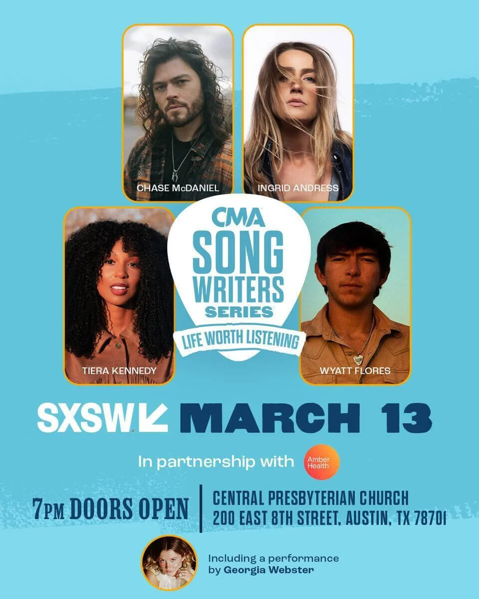 CMA Songwriters Series at SXSW Flyer