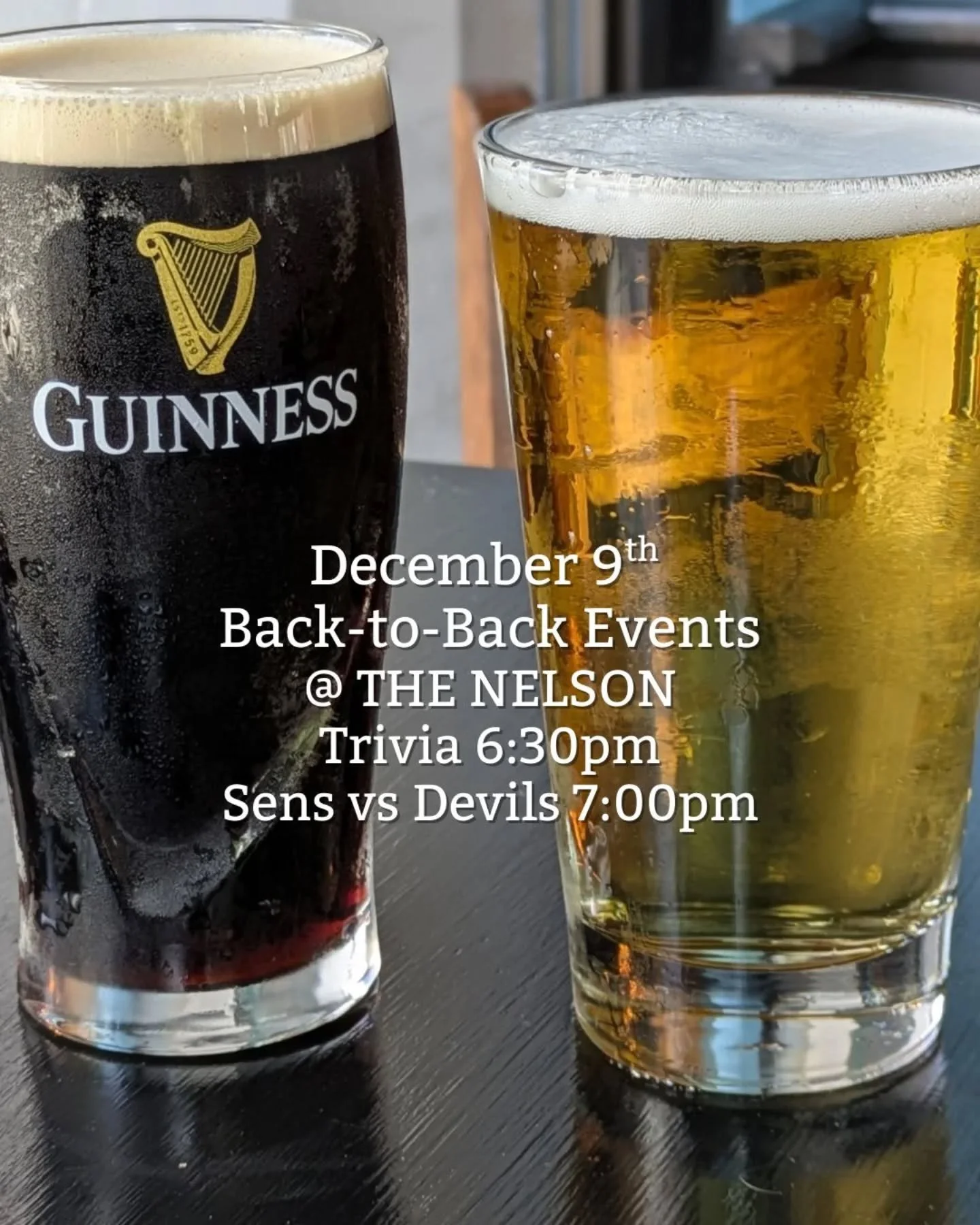 Tuesday is hopping at #thenelsonpubottawa ...come in and enjoy #lunchcombos then at 630pm it's #tuesdaytrivia and starting at 7pm at the bar and in the lounge the #ottawasenators vs the Devil's will be on the big screen. Hint: Call ahead for a reso t