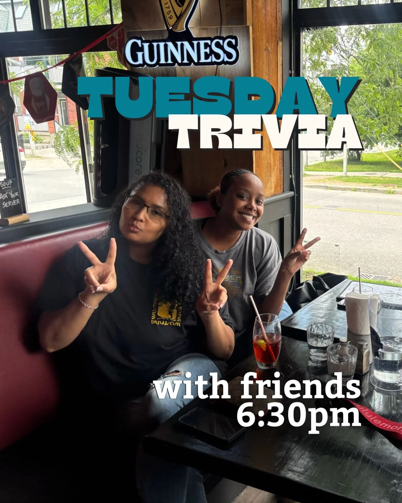 Tuesday Trivia with Dave begins at 6:30pm so here&rsquo;s a great hint - come early for a little pre-challenge huddle, dinner and drinks with your team!
The trivia categories this week are:
Zombie Outbreaks
Great Ships
Spot the Fakes
Flu Season and O