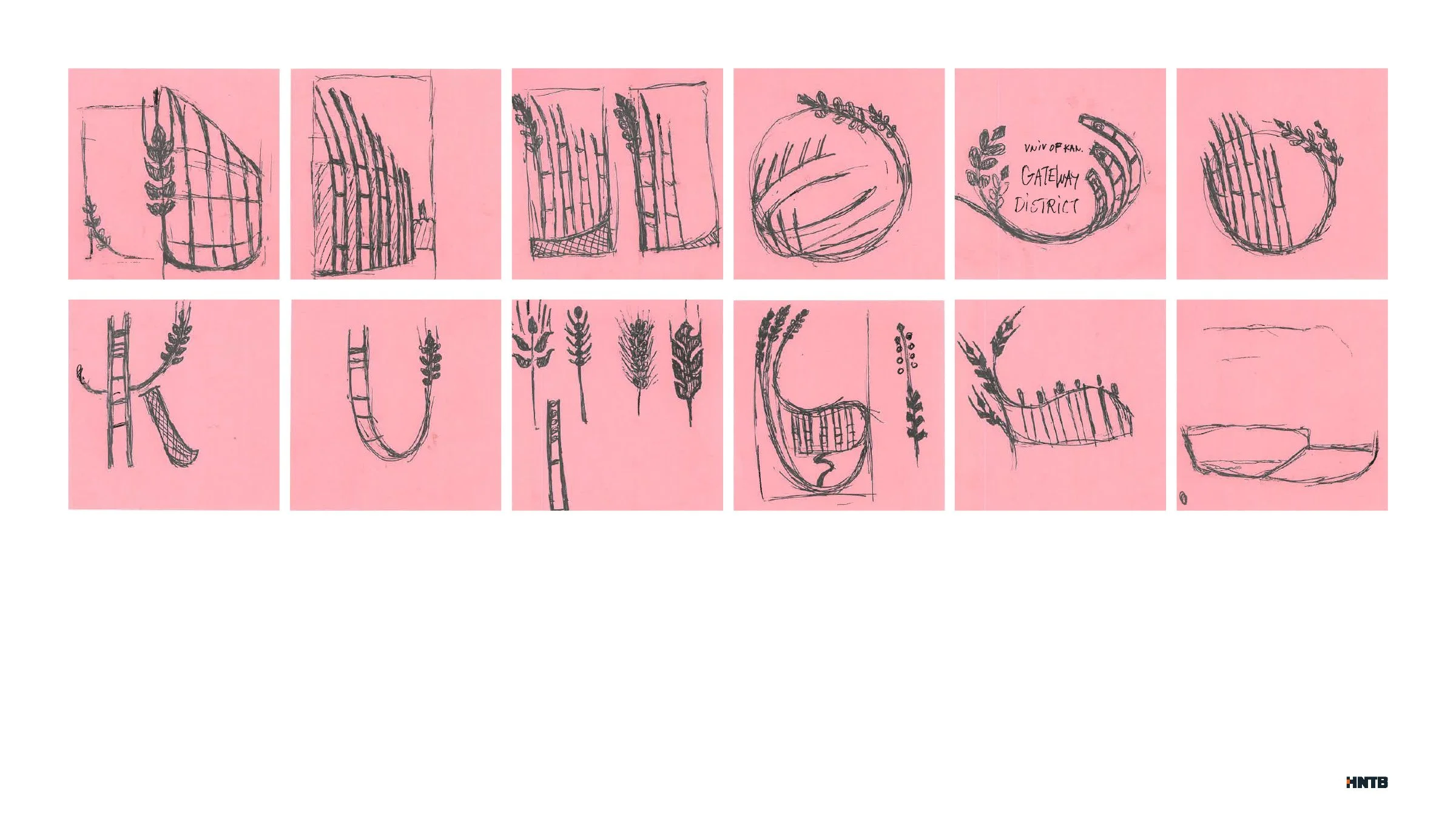 Post-It note sketches
