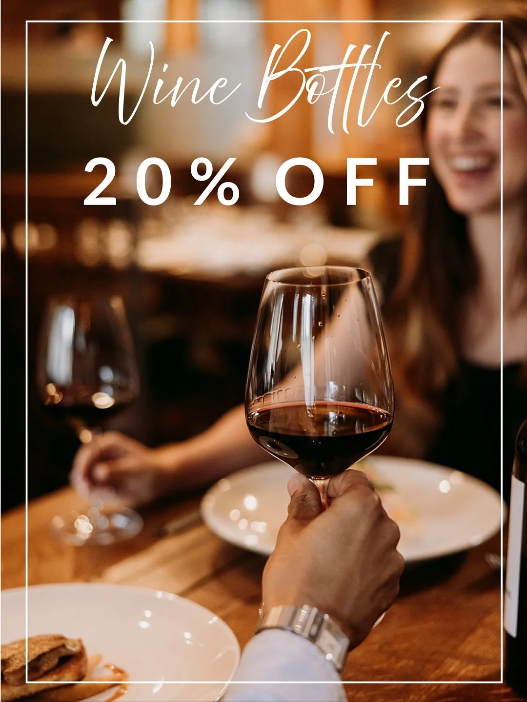 To all our wine lovers: Throughout the fall season, enjoy 20% off all bottles of wine at Rimrock Cafe. Whether you&rsquo;re celebrating a special occasion or just making a Tuesday night feel a little more special, we&rsquo;ve got the perfect pairing 