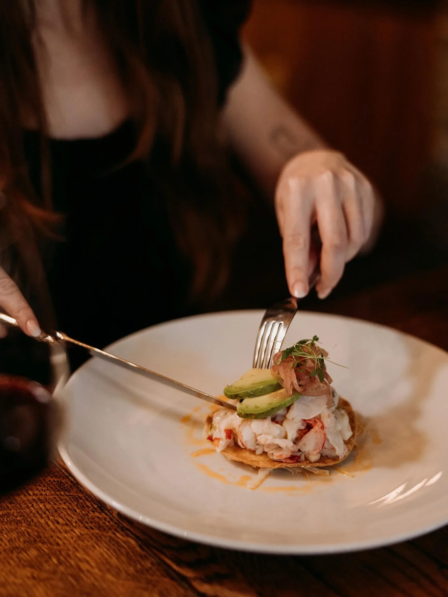 Next up in our appetizer series: Ceviche &mdash; a year-round favorite at Rimrock Caf&eacute;. 
Fresh seafood marinated with chili and lime, balanced with onion, sambal, avocado, and micro cilantro &mdash; bright, bold, and beautifully refreshing.

C