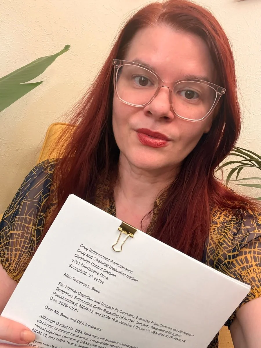 Objection to DEA-1644 (Emergency scheduling of Kratom Alkaloid Mitragynine PSeudoindoxyl) Submitted by Dr. Michele Ross