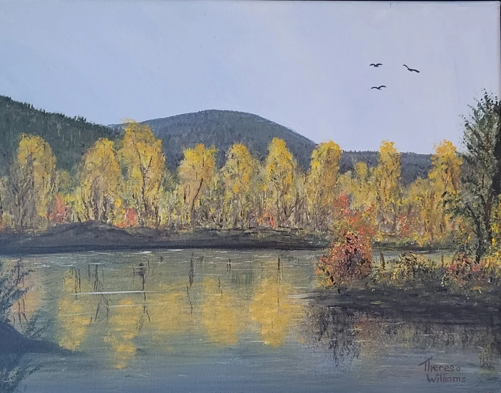 Northwest Acrylic Fall Painting