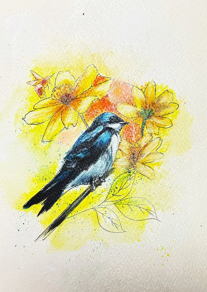 Tree Swallow Painting