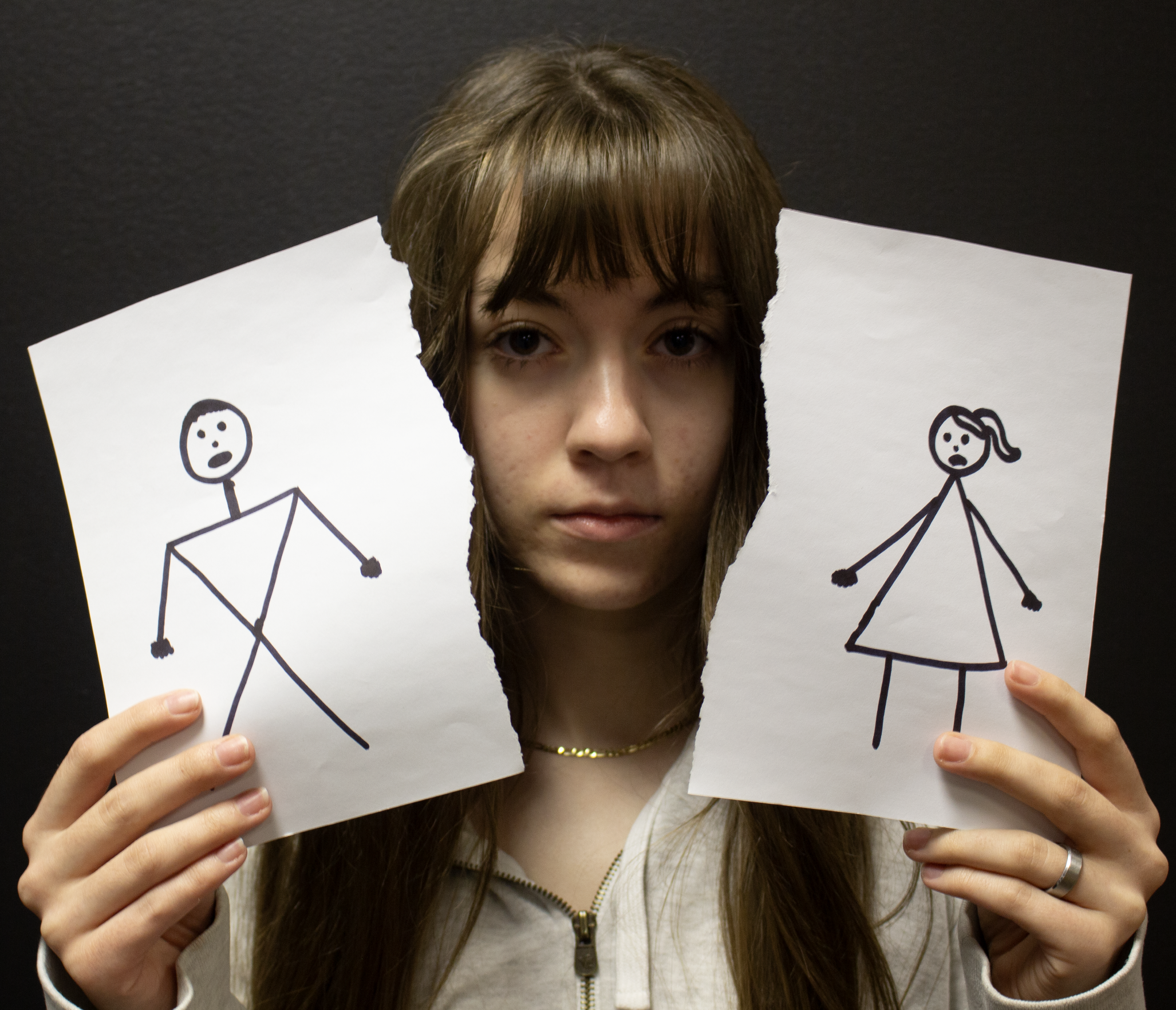 Parent Divorce Paper Photography