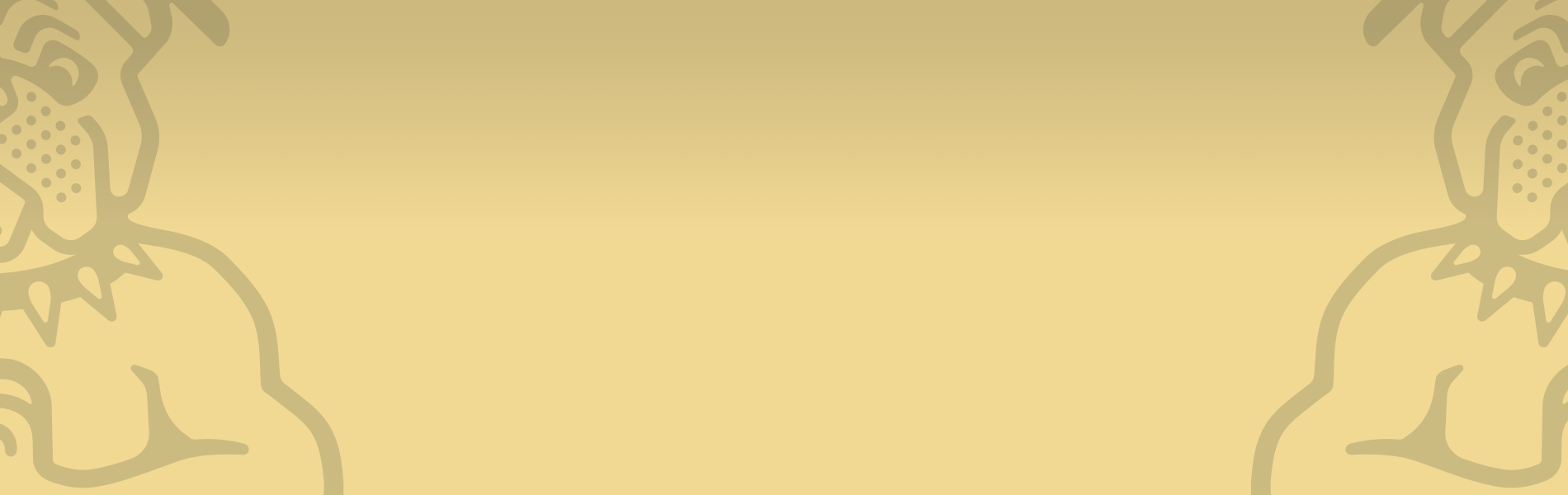 Green background with yellow and green abstract floral patterns on edges.