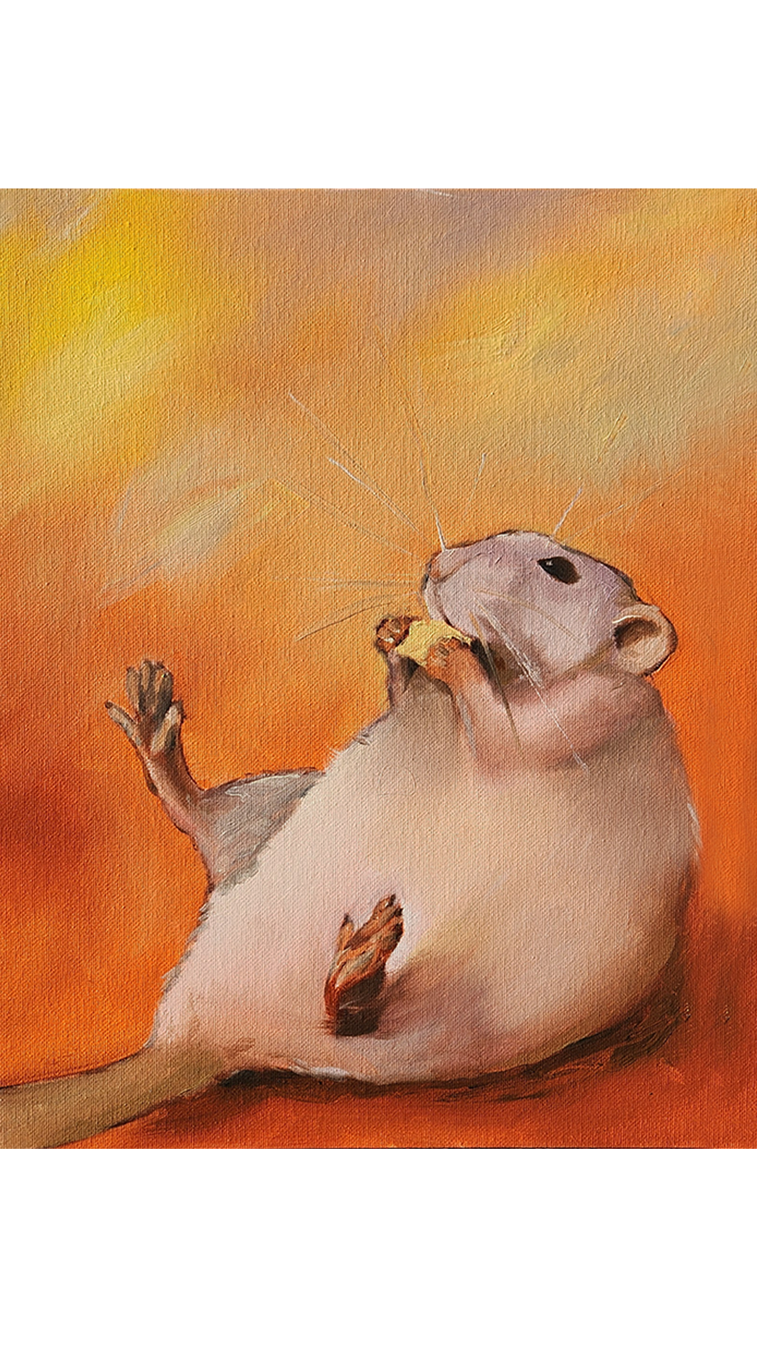 Light Beam (2024) Oil on canvas panel, 11 x 14 "