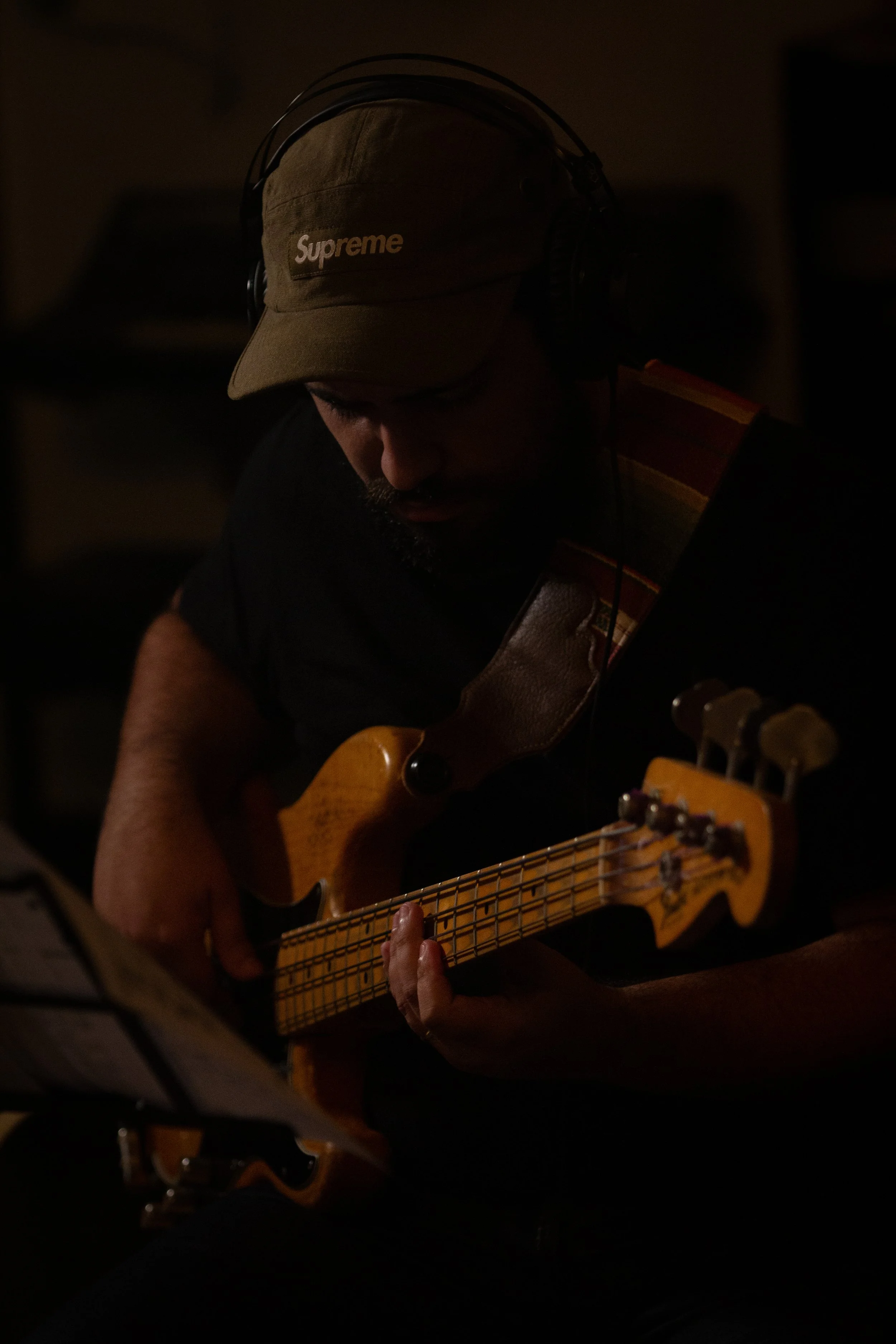 Jordan in the studio