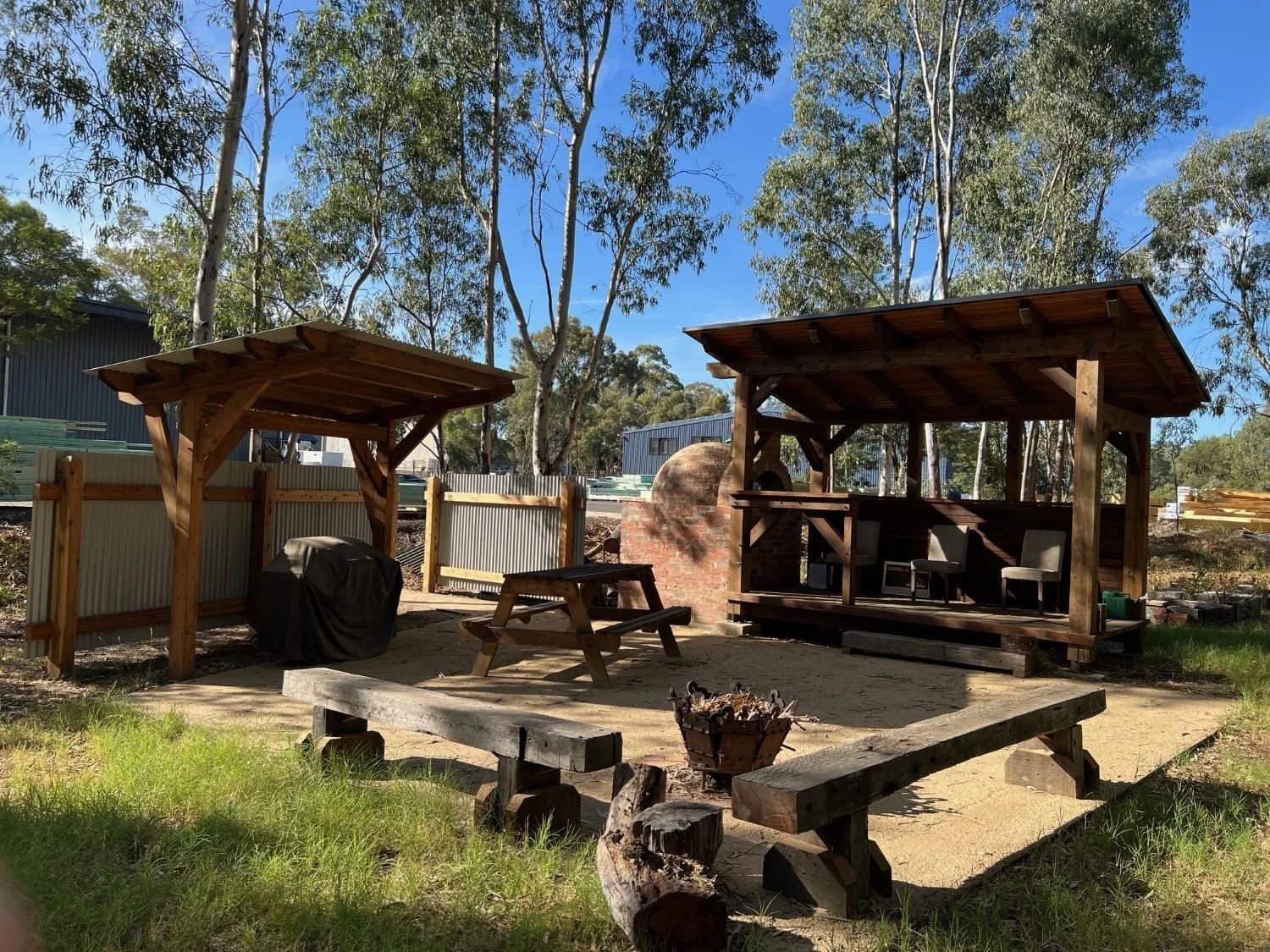 2 Post BBQ Pavilion