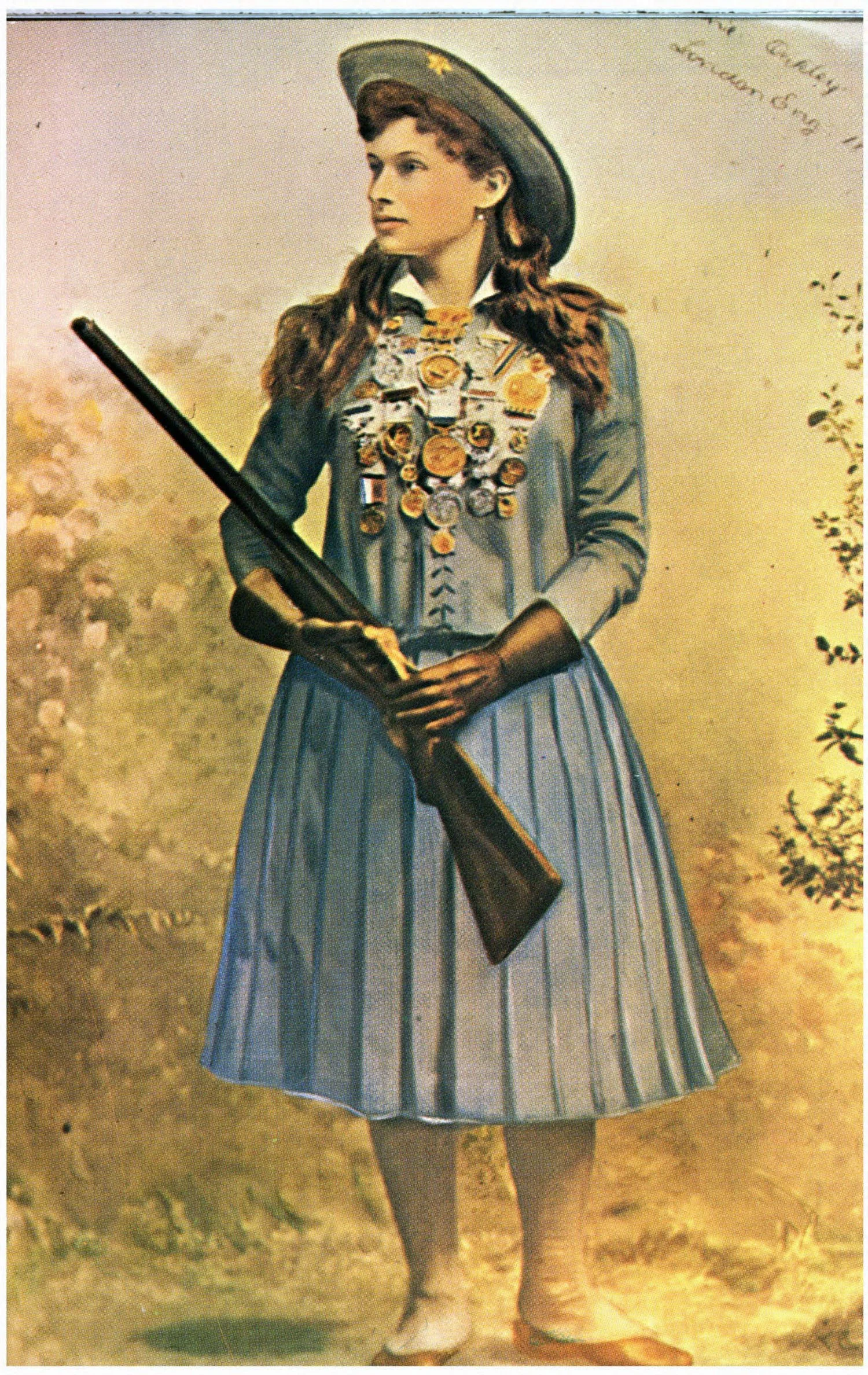Annie Oakley. Image courtesy of the Digital Public Library of America. No known copyright holder.