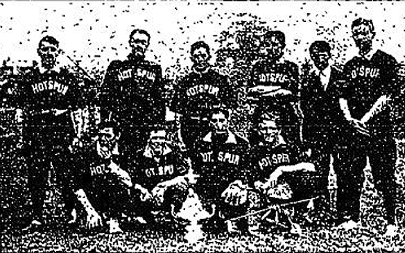 1908 National Championship-winning team Tottenham with the Spalding Scottish Cup. Image courtesy of Project COBB.
