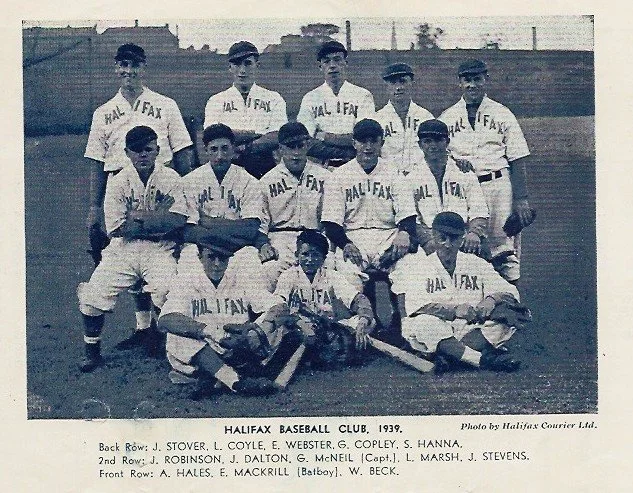 The all-conquering Halifax baseball team, 1939. Image courtesy of Project COBB.